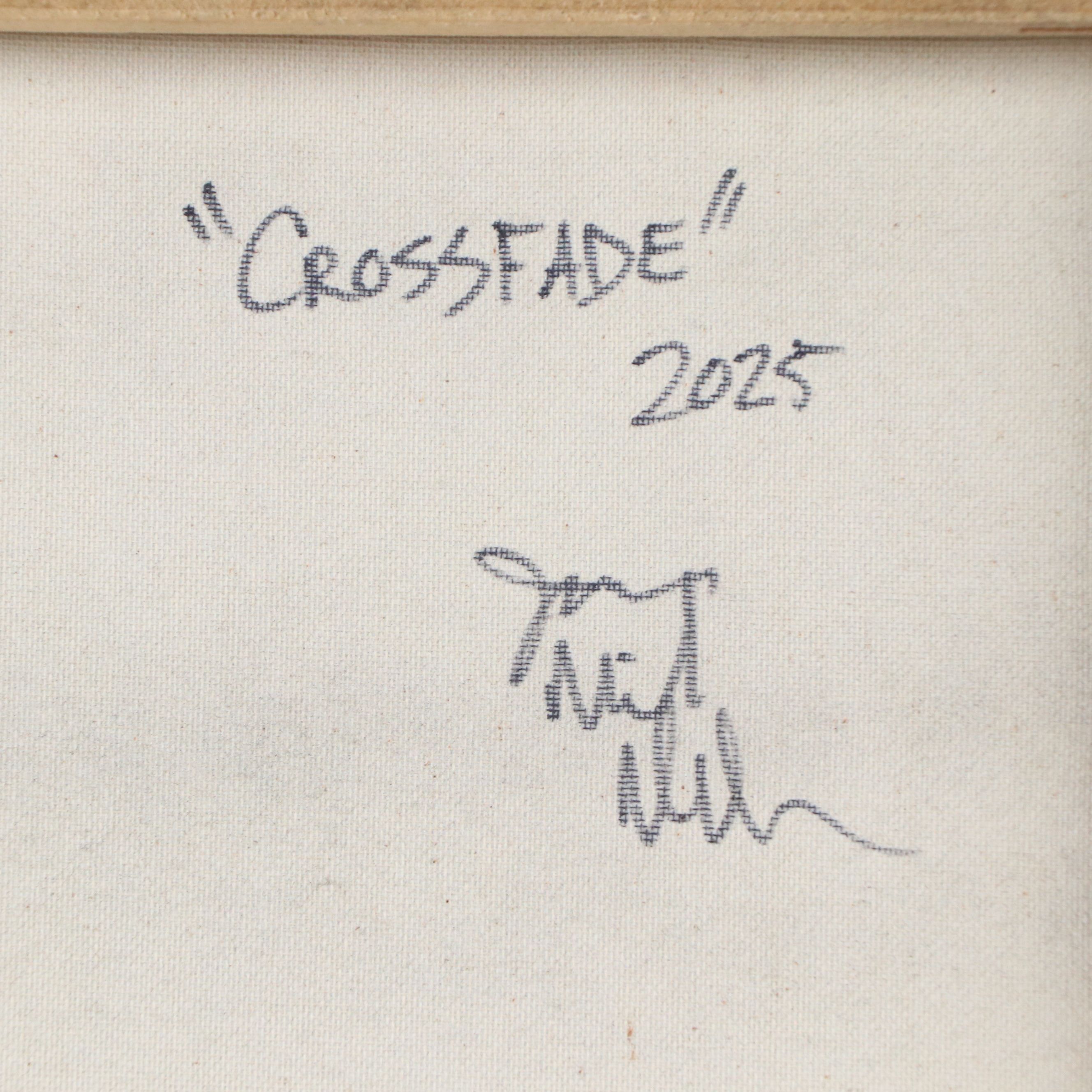 Jason Michael Durham Mixed Media Painting "Crossfade," 2025