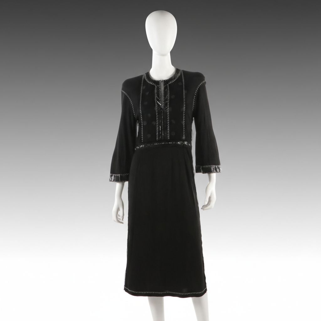 Bottega Veneta Embellished Evening Dress with Mesh and Stitched Snakeskin Detail