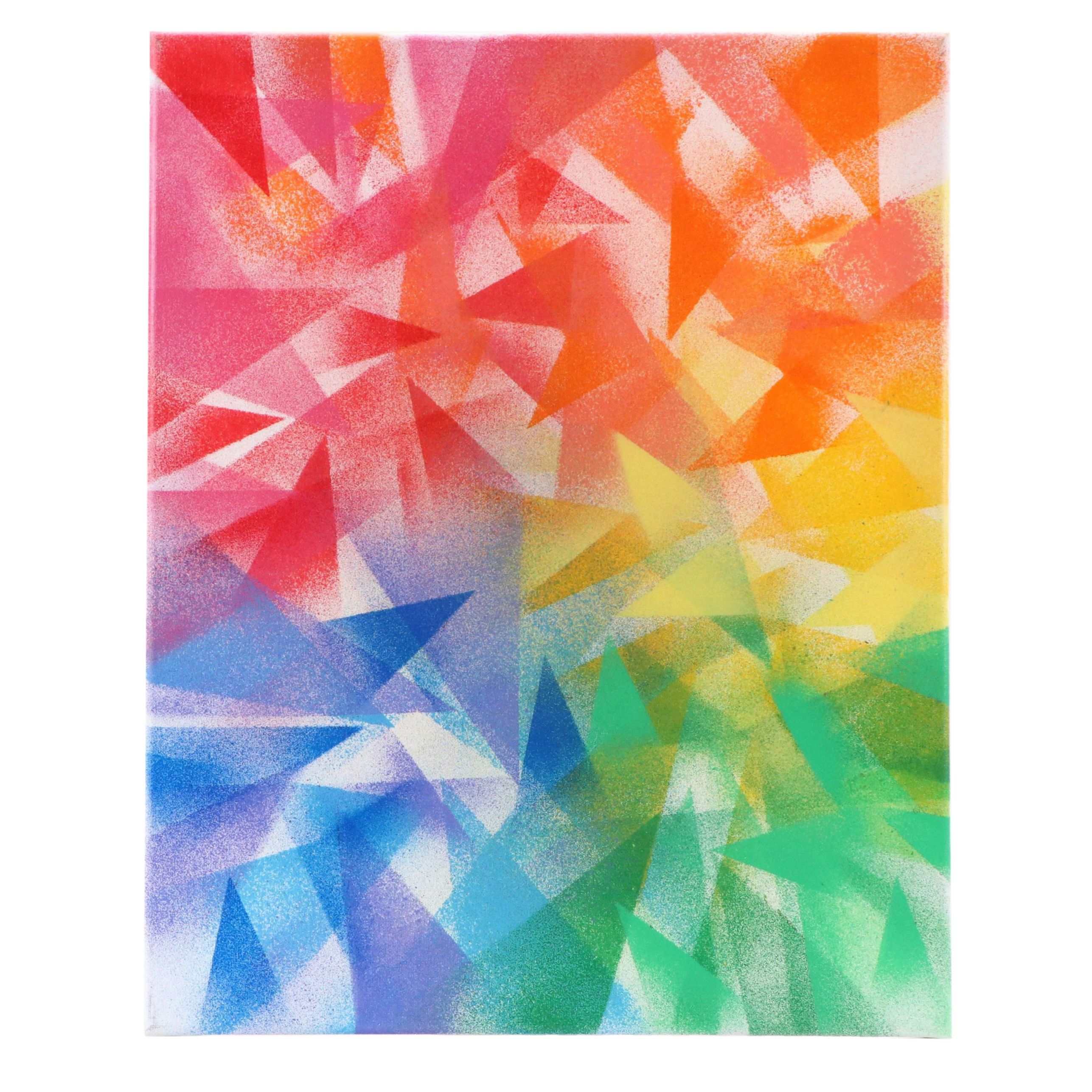 Jason Michael Durham Mixed Media Painting "Fractured Daydream," 2026