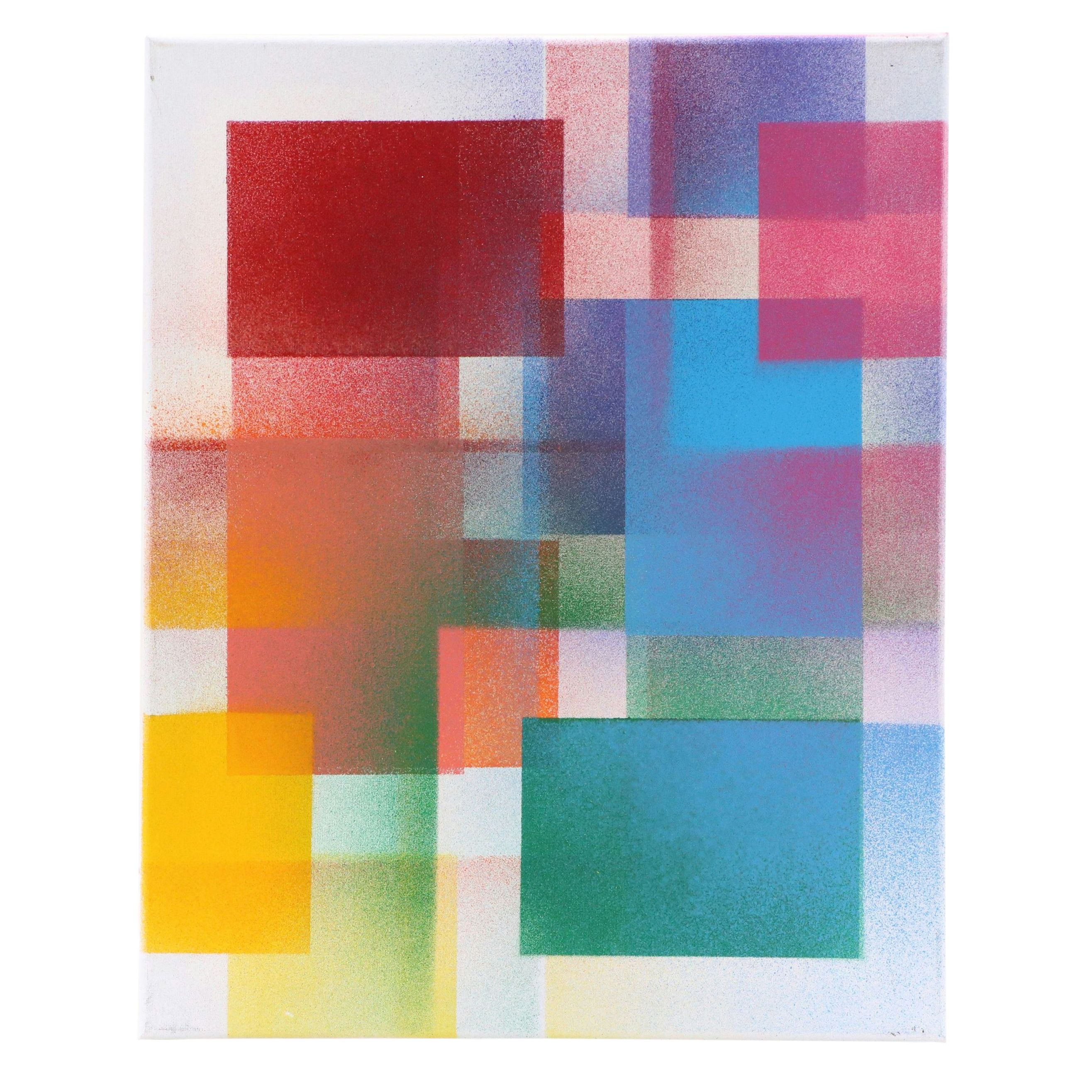 Jason Michael Durham Mixed Media Painting "Phases," 2026