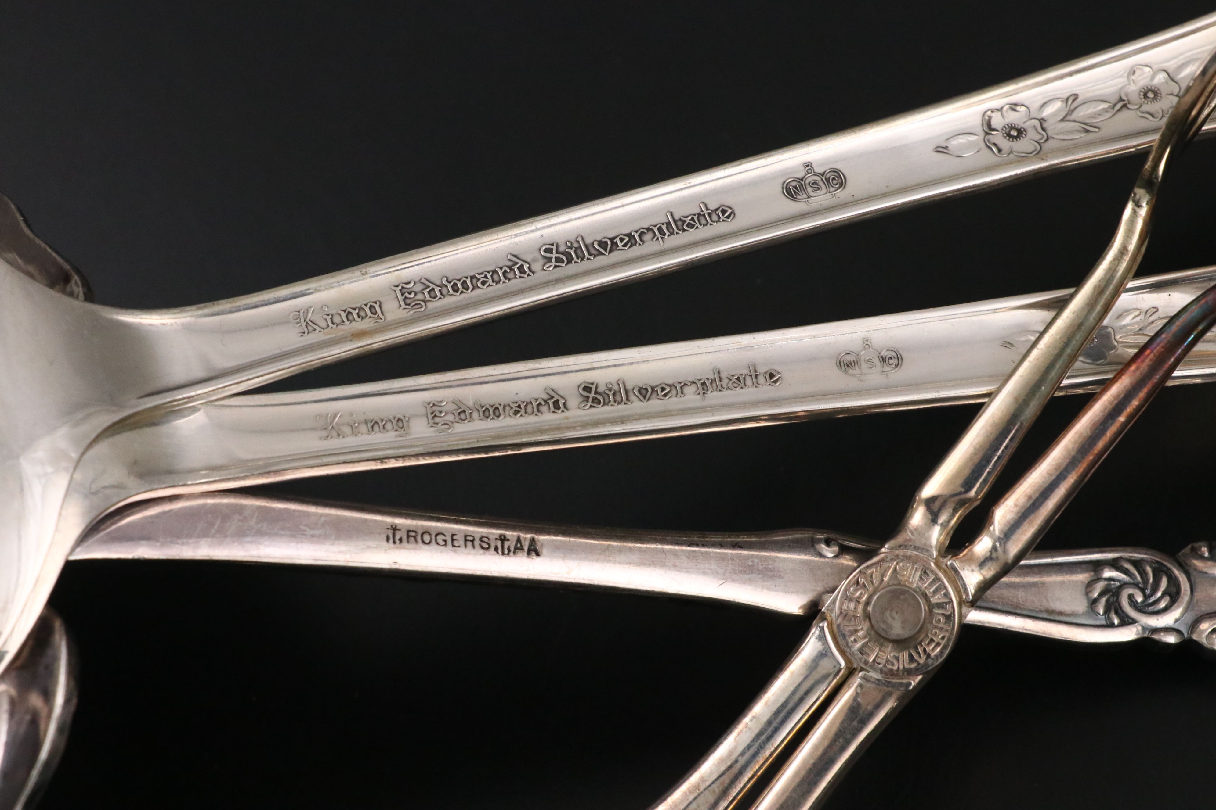 Folgate Hand-Chased Chafing Dish with More Silver Plate Tableware