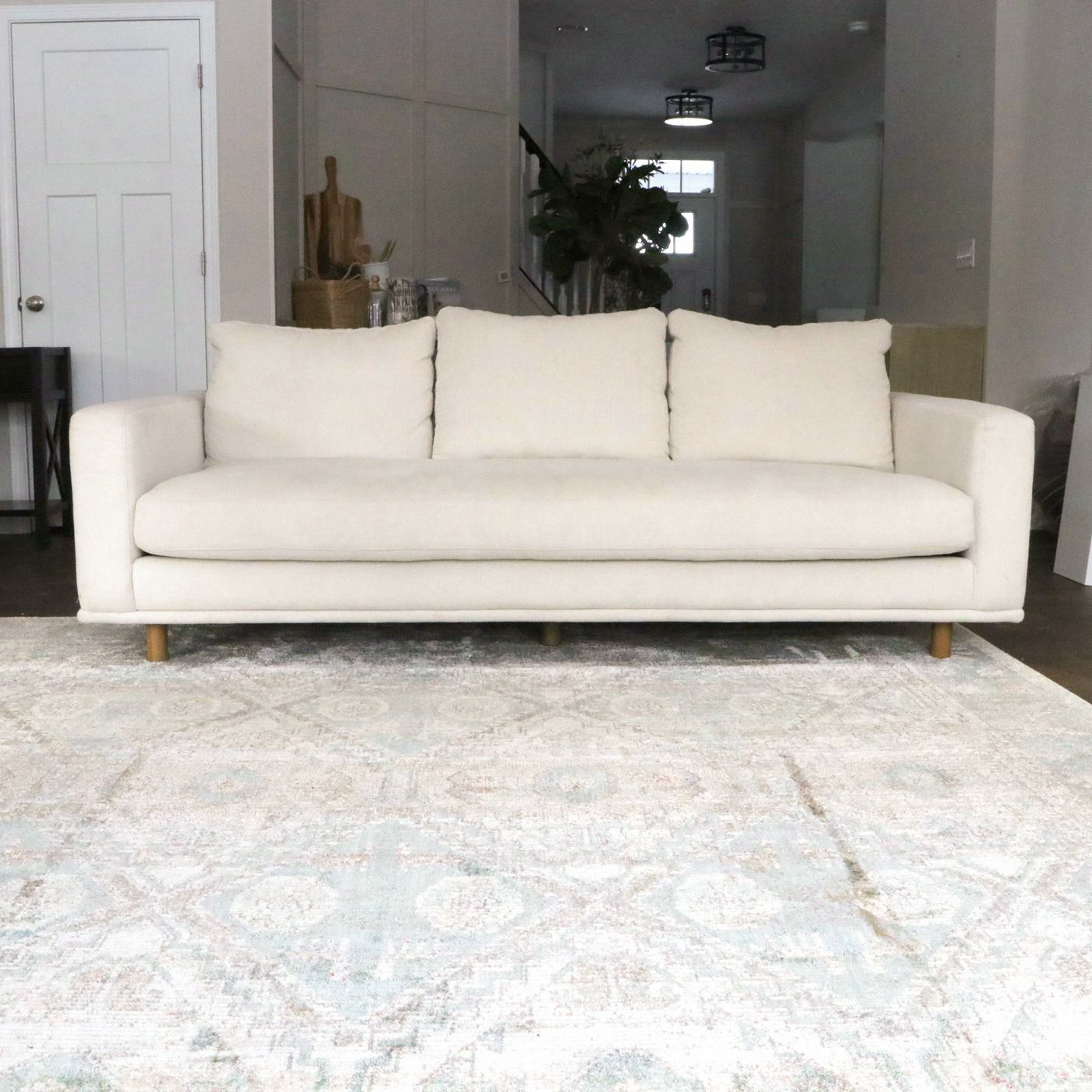 Contemporary Modern Four Hands "Dom" Sofa in Bonnell Ivory