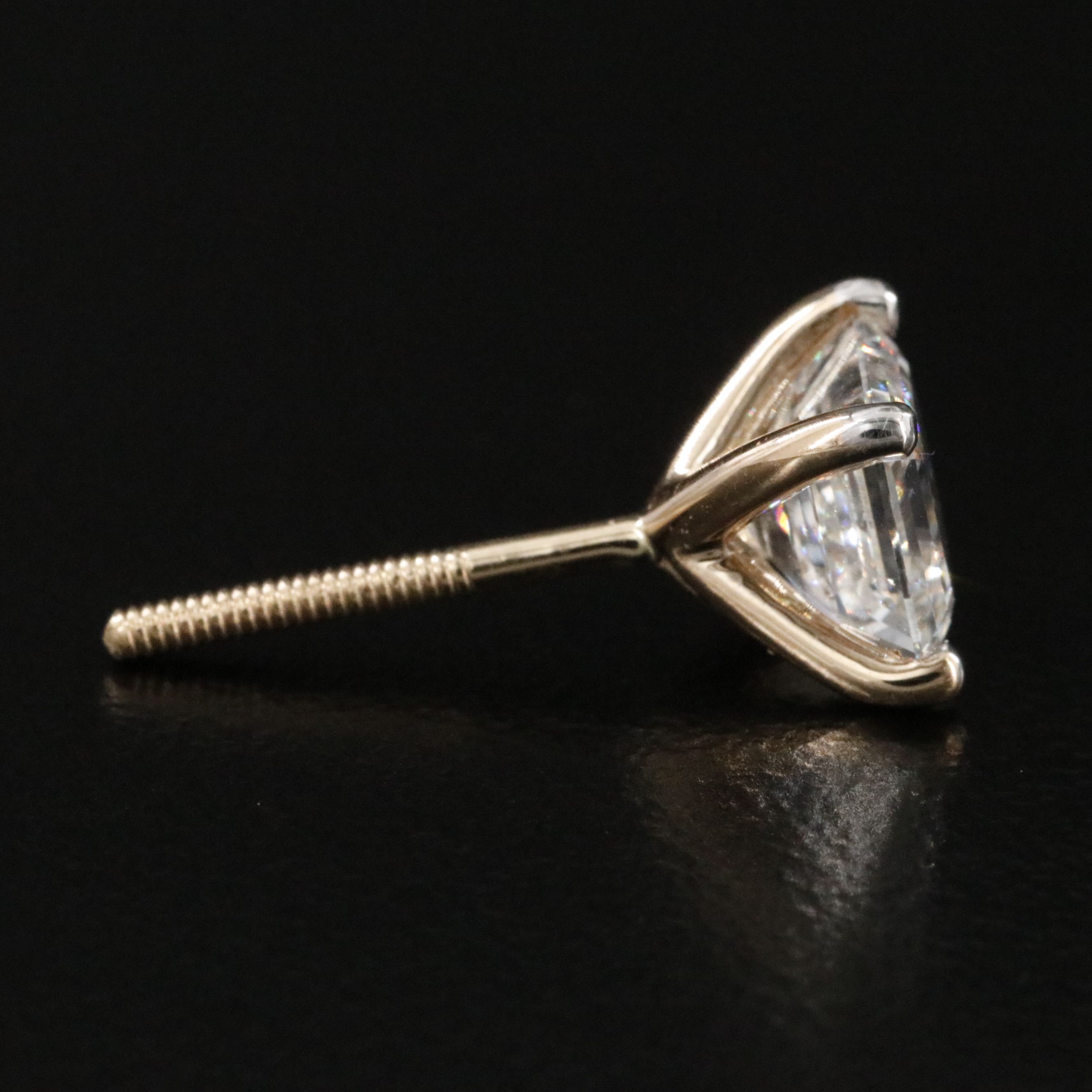 14K 2.15 CTW Lab Grown Diamond Stud Earrings with IGI Reports