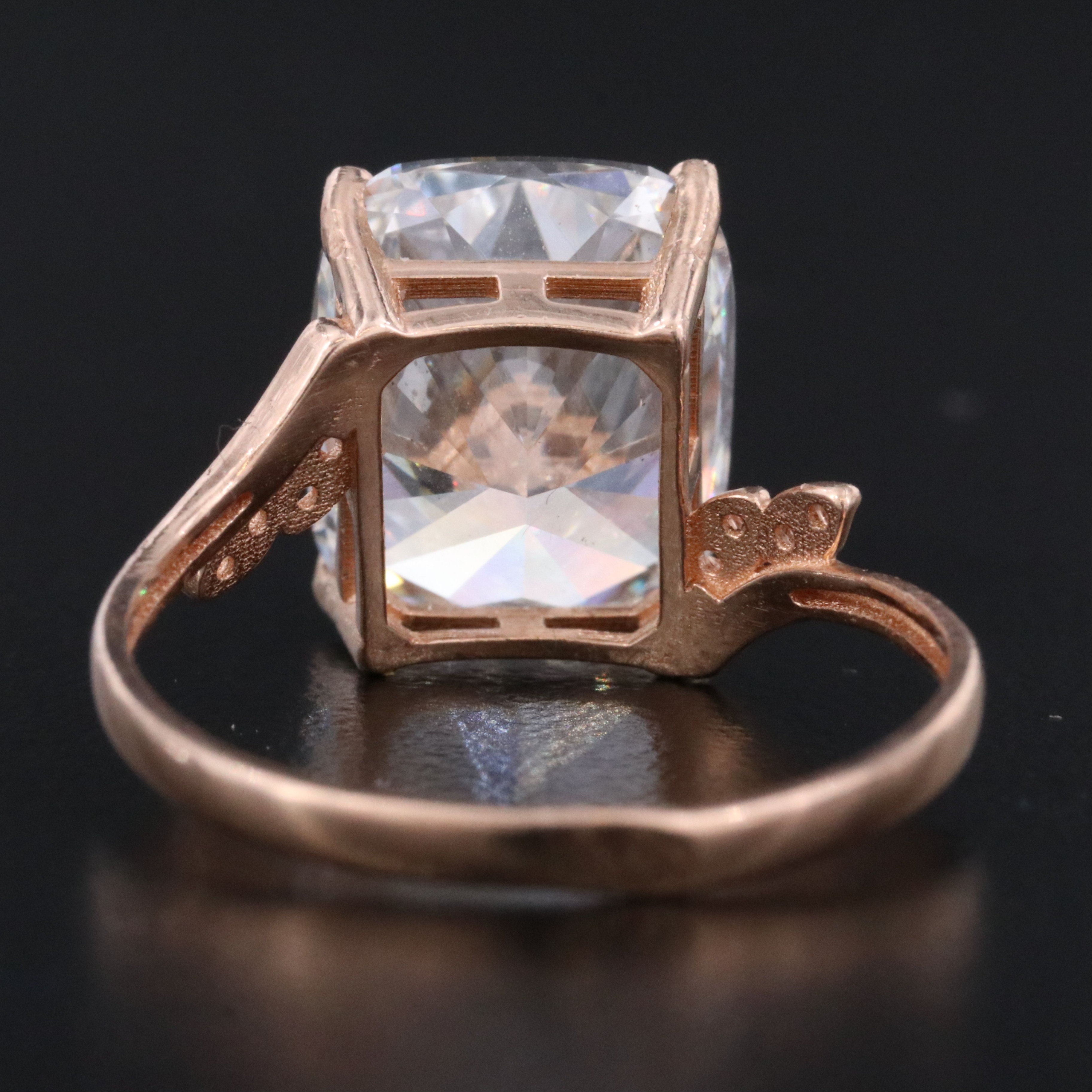14K Rose Gold 5.05 CT Lab Grown Diamond Ring with IGI Report