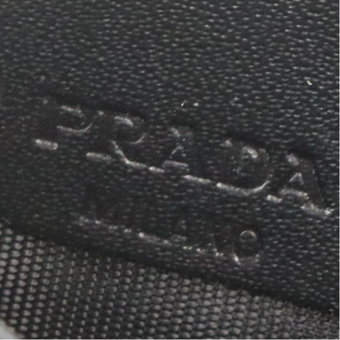 Prada Card Holder in Charcoal Grey Leather