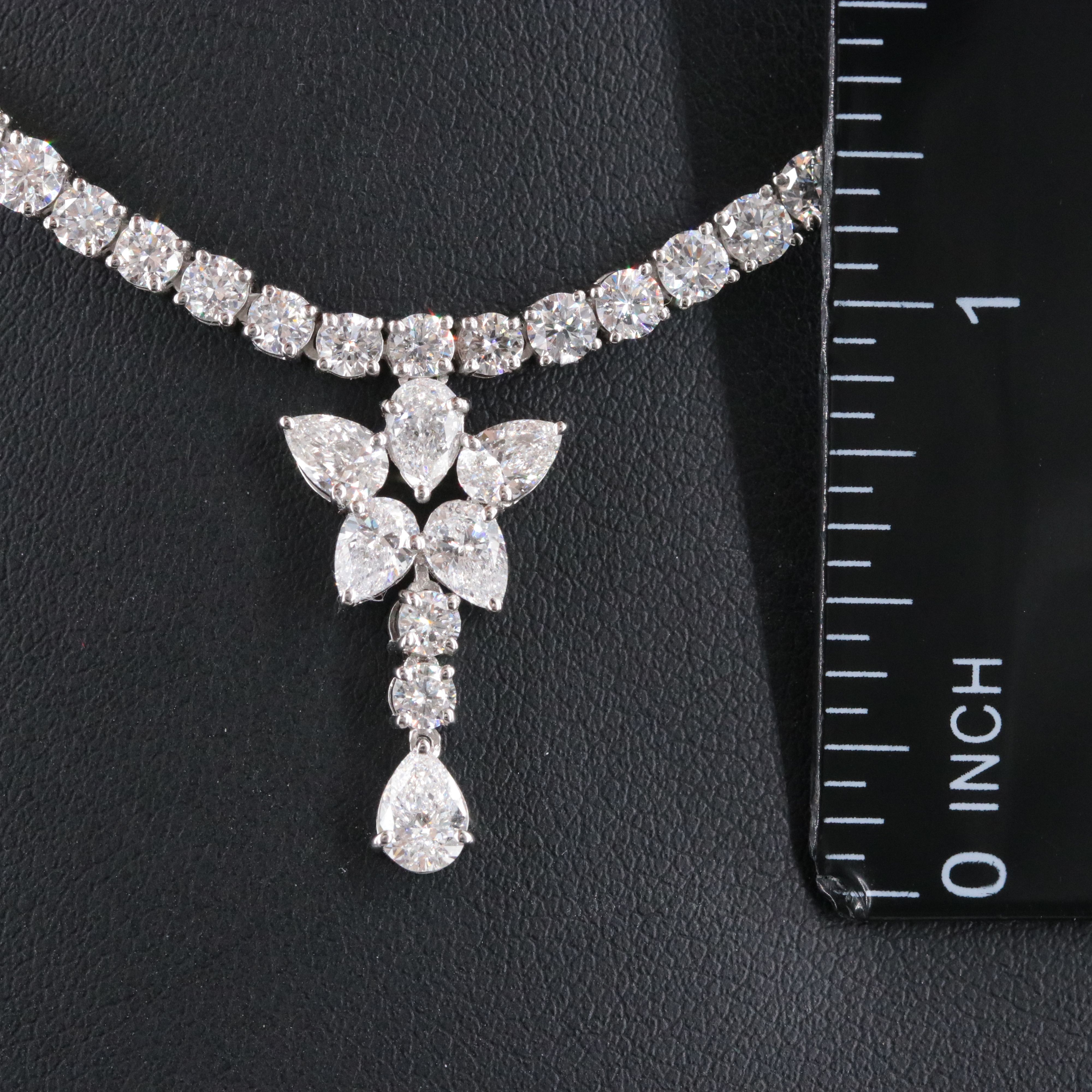 Platinum 22.42 CTW Lab Grown Diamond Necklace