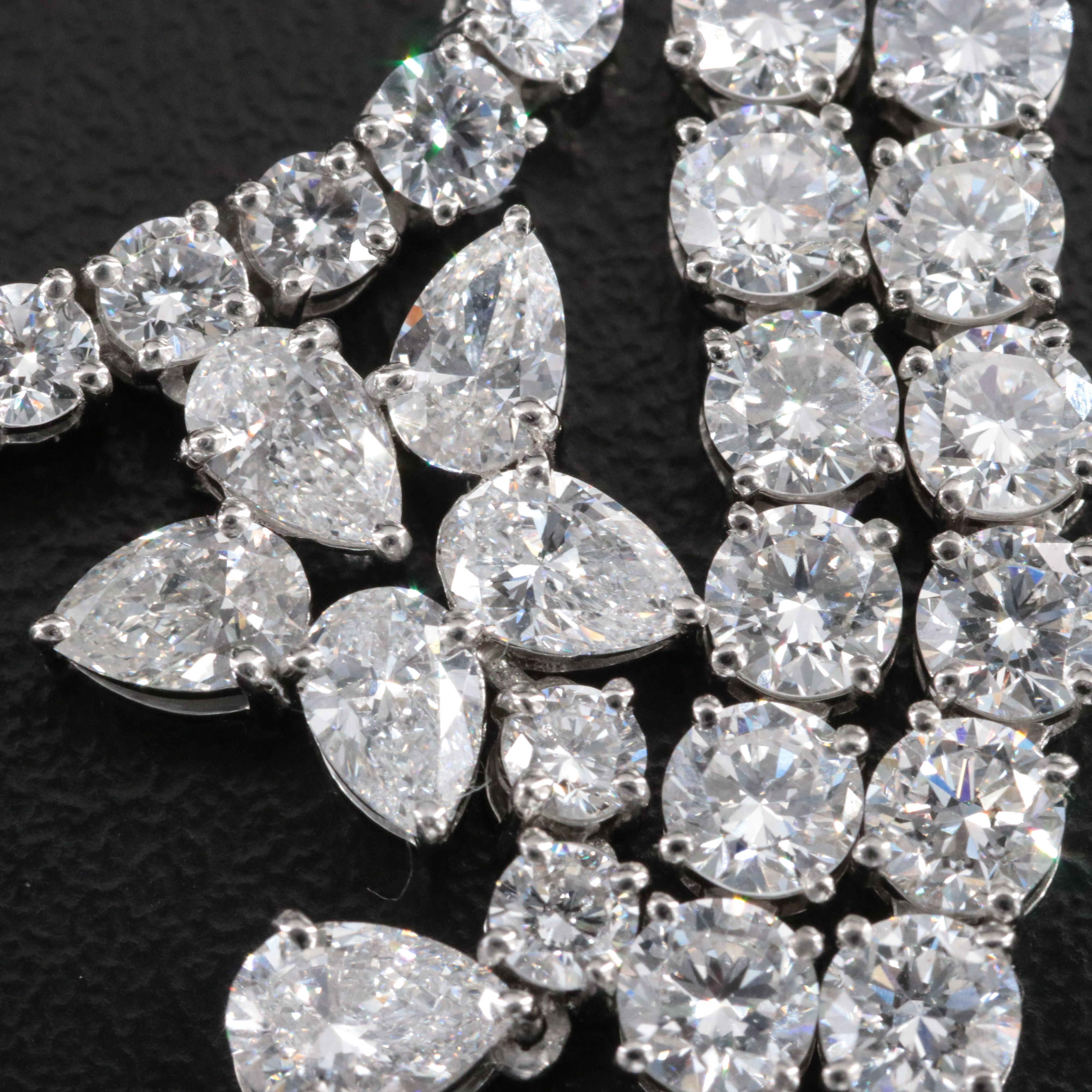 Platinum 22.42 CTW Lab Grown Diamond Necklace