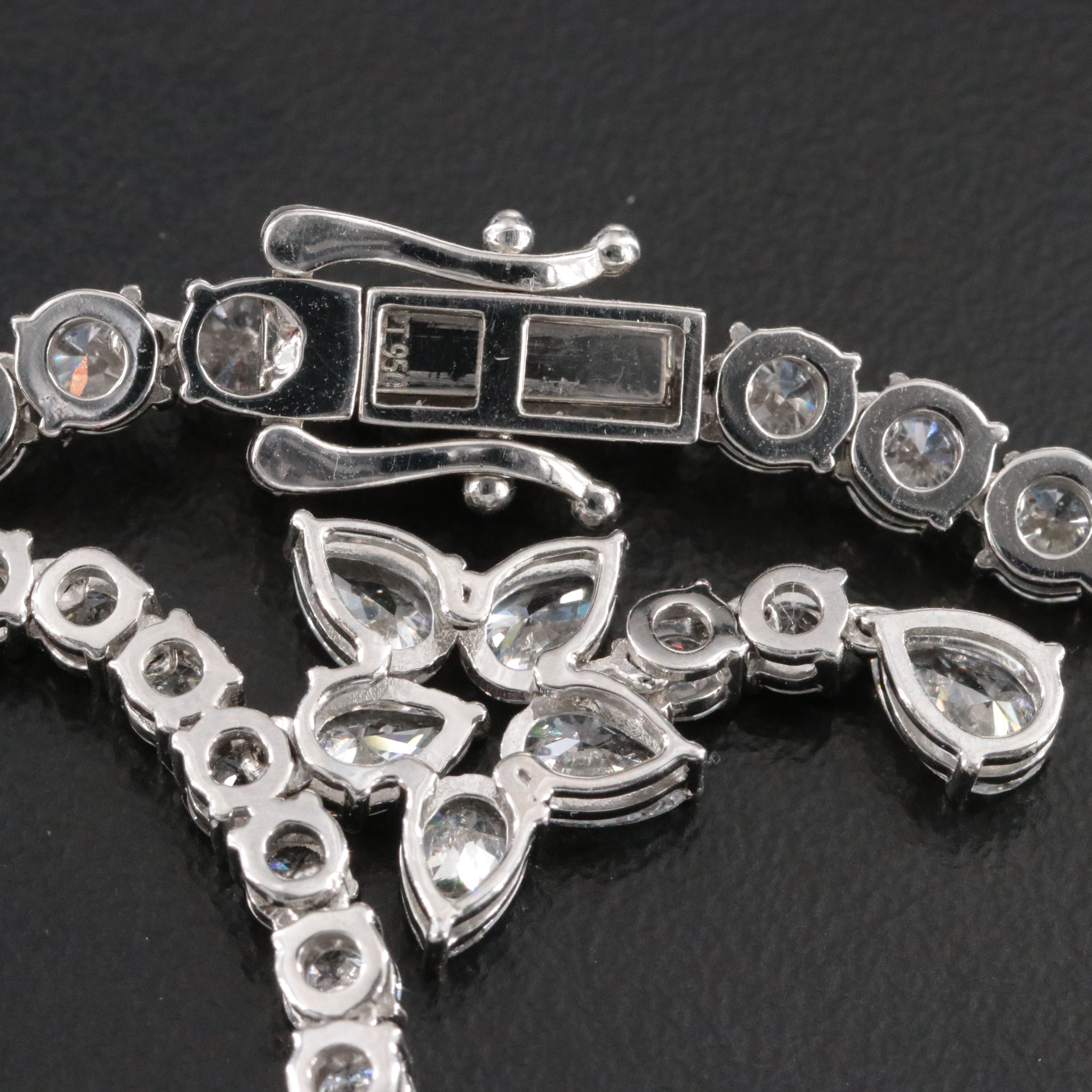 Platinum 22.42 CTW Lab Grown Diamond Necklace