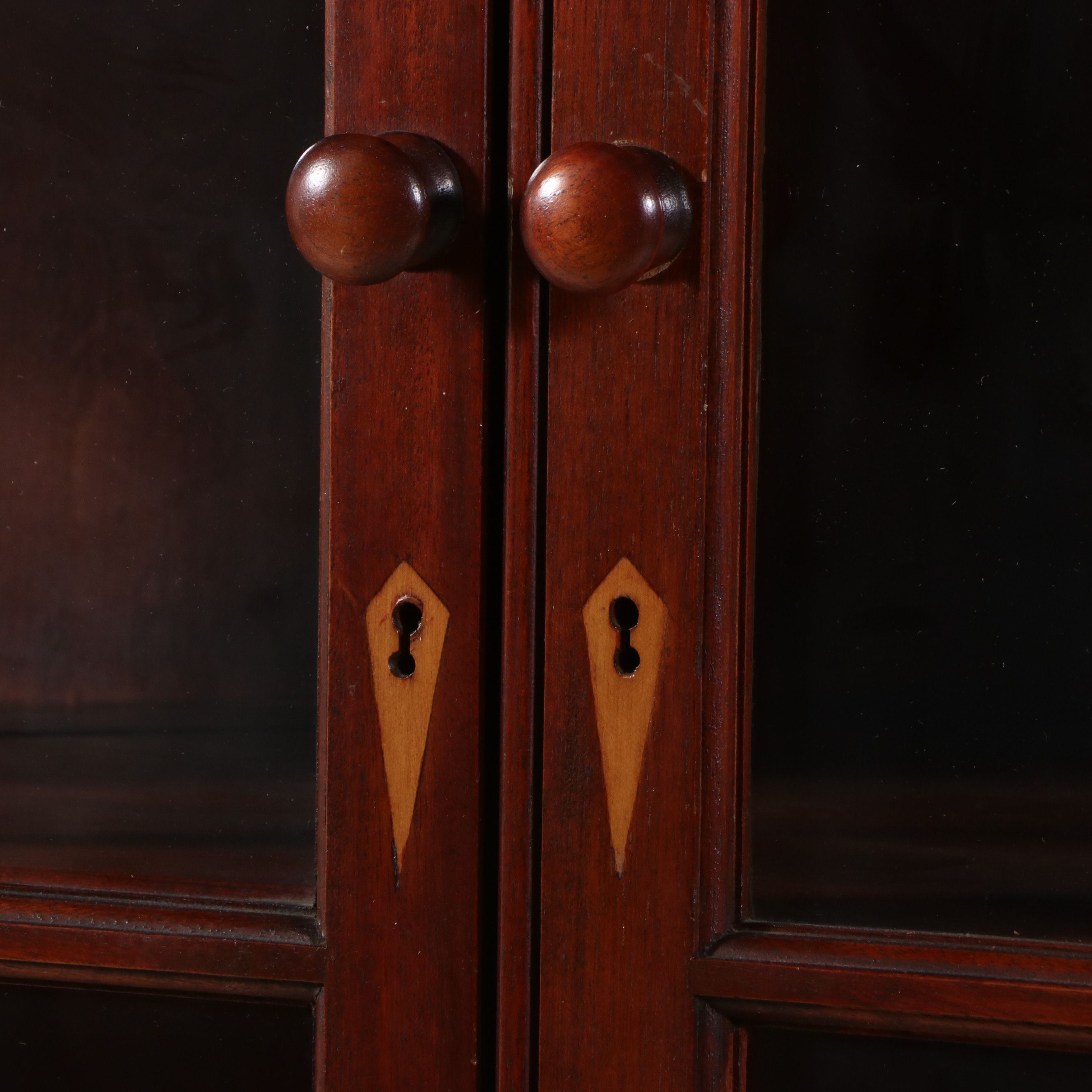Federal Style Inlaid Mahogany Corner Cabinet