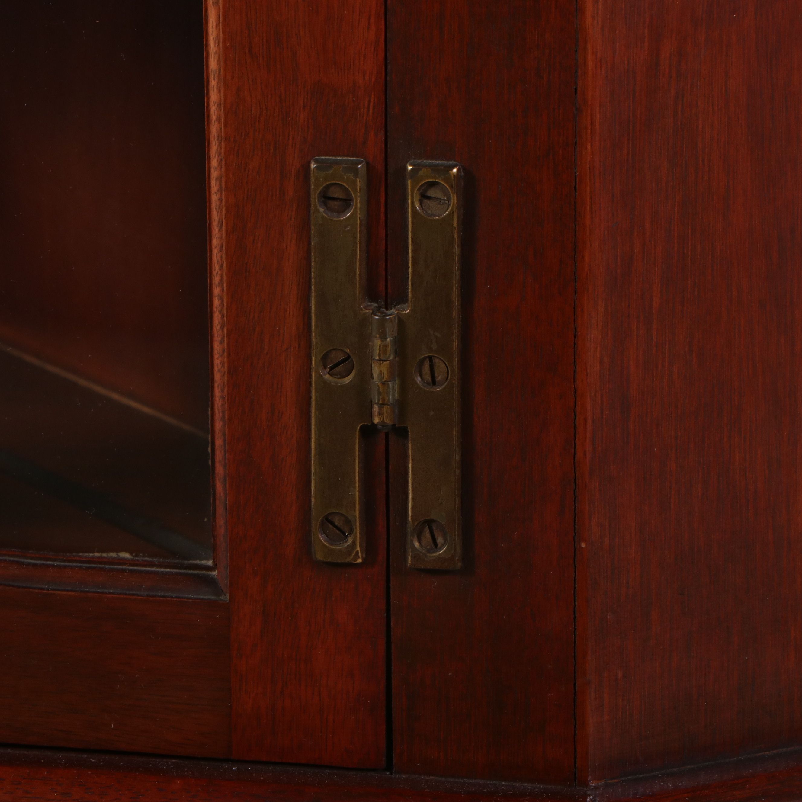 Federal Style Inlaid Mahogany Corner Cabinet