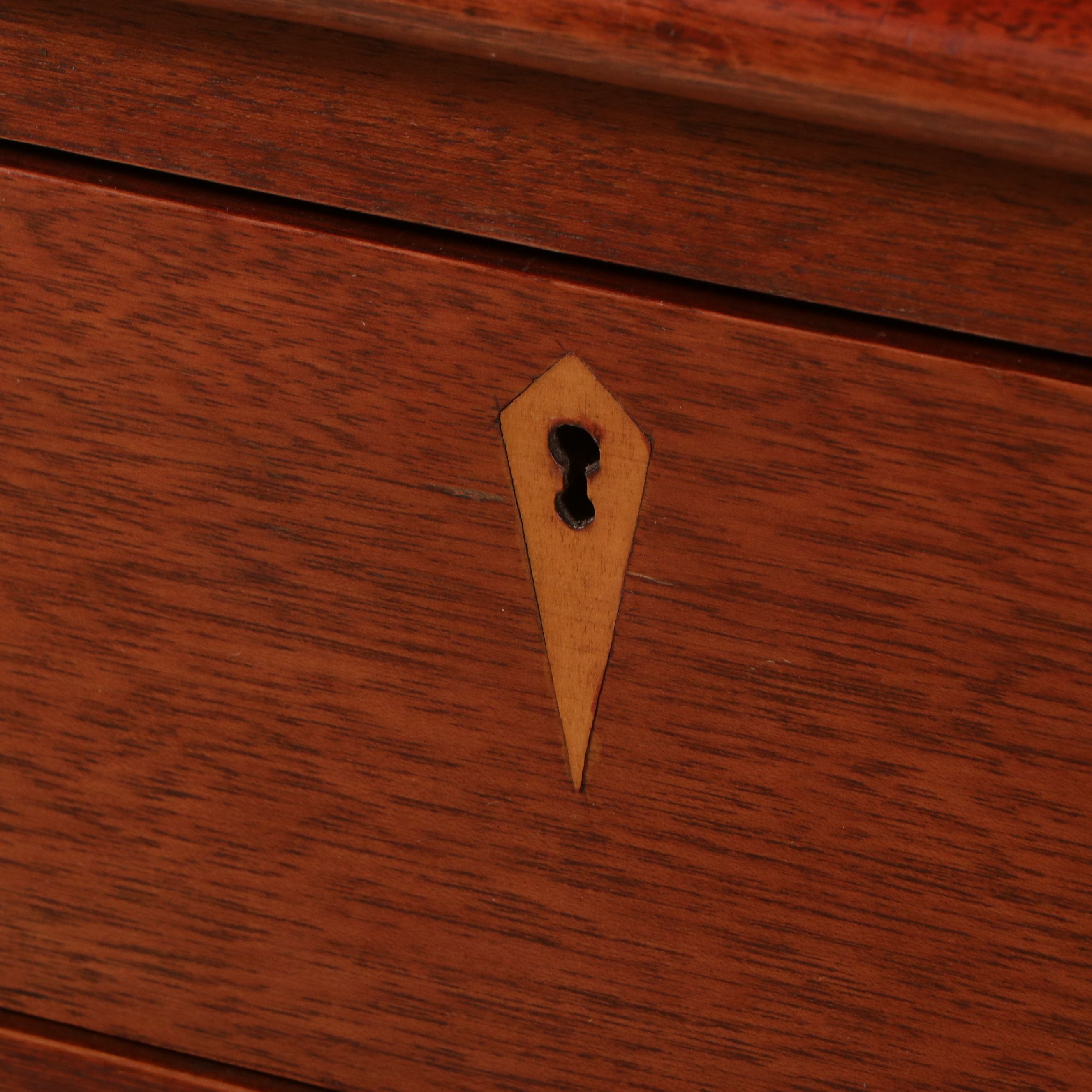 Federal Style Inlaid Mahogany Corner Cabinet