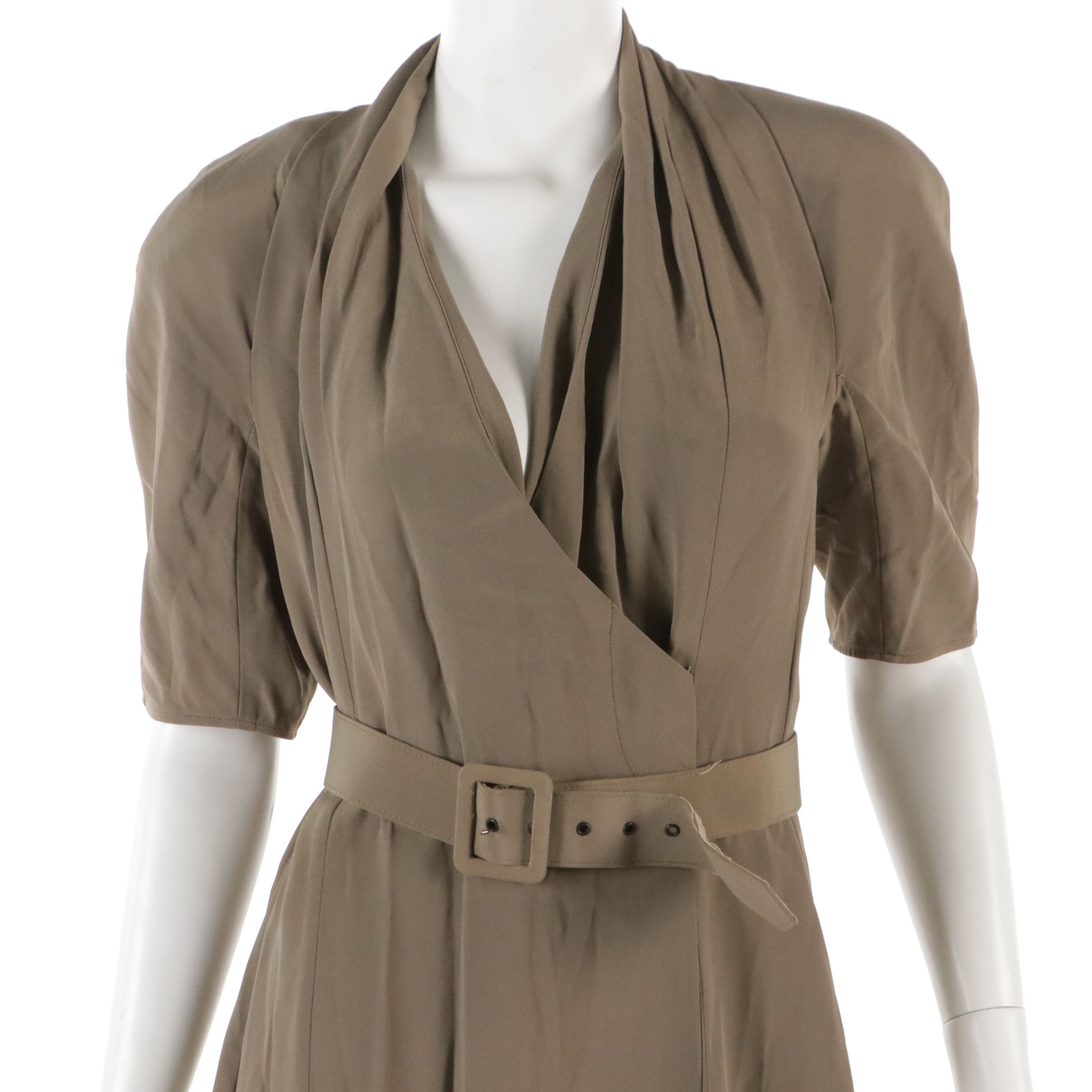 Giorgio Armani Belted Wrap Dress in Silk Blend
