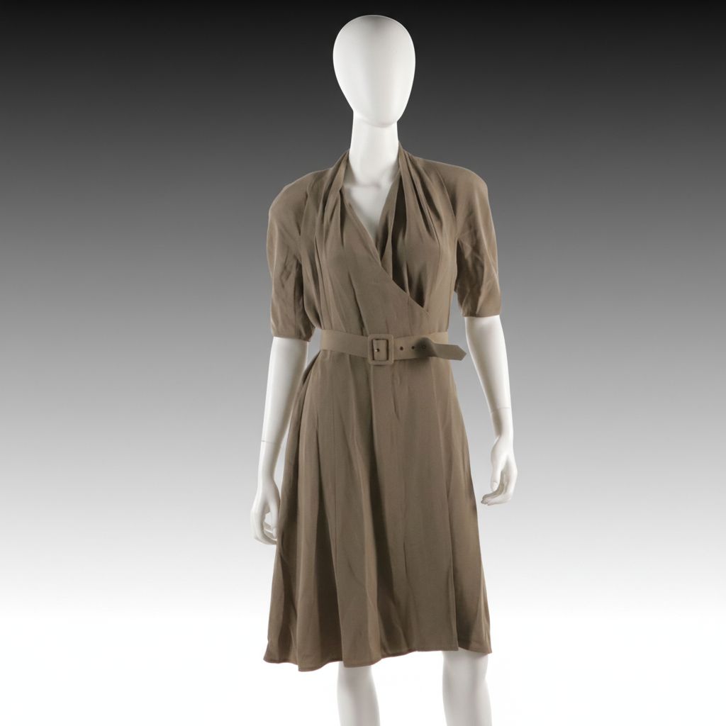 Giorgio Armani Belted Wrap Dress in Silk Blend