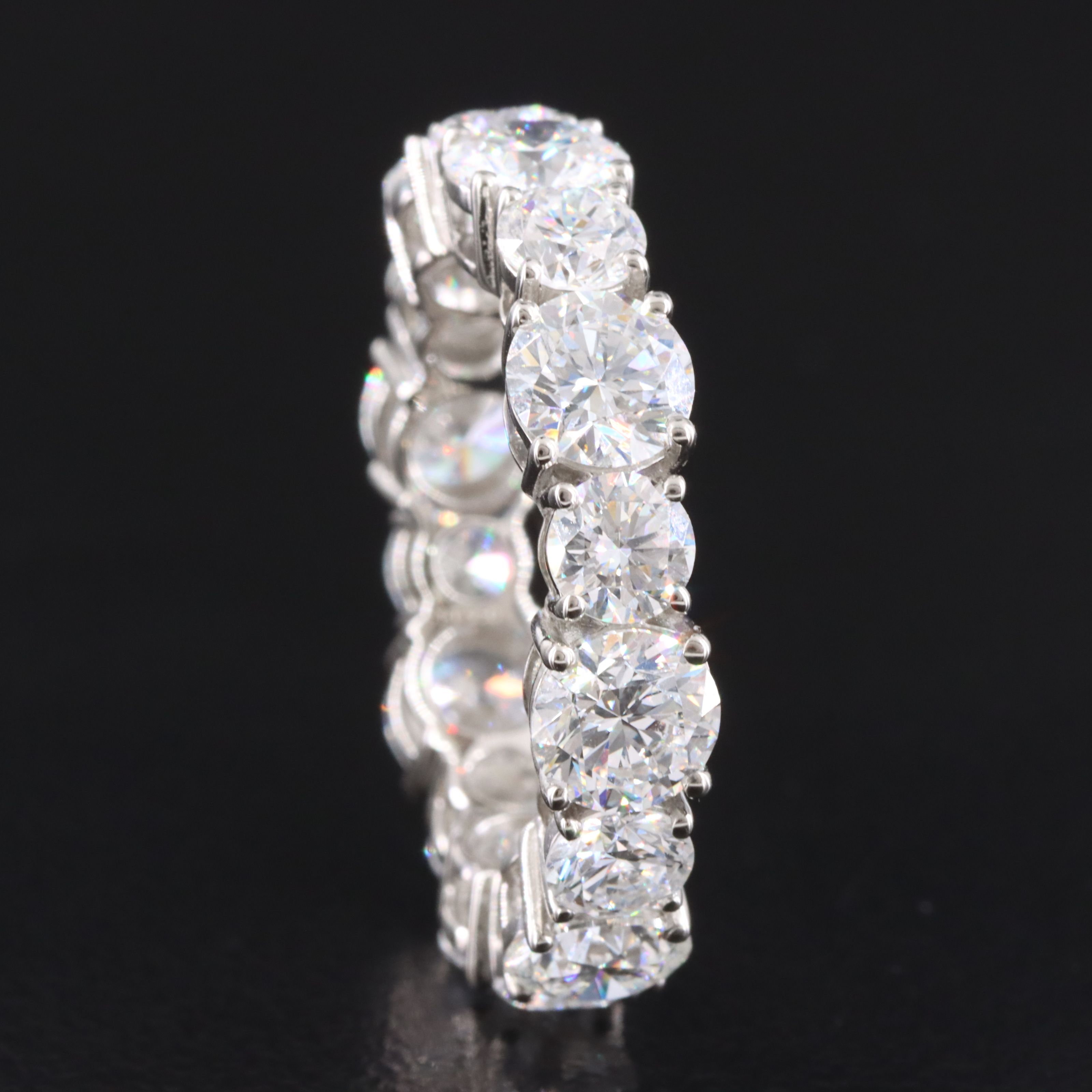 Platinum 6.78 CTW Lab Grown Diamond Eternity Band