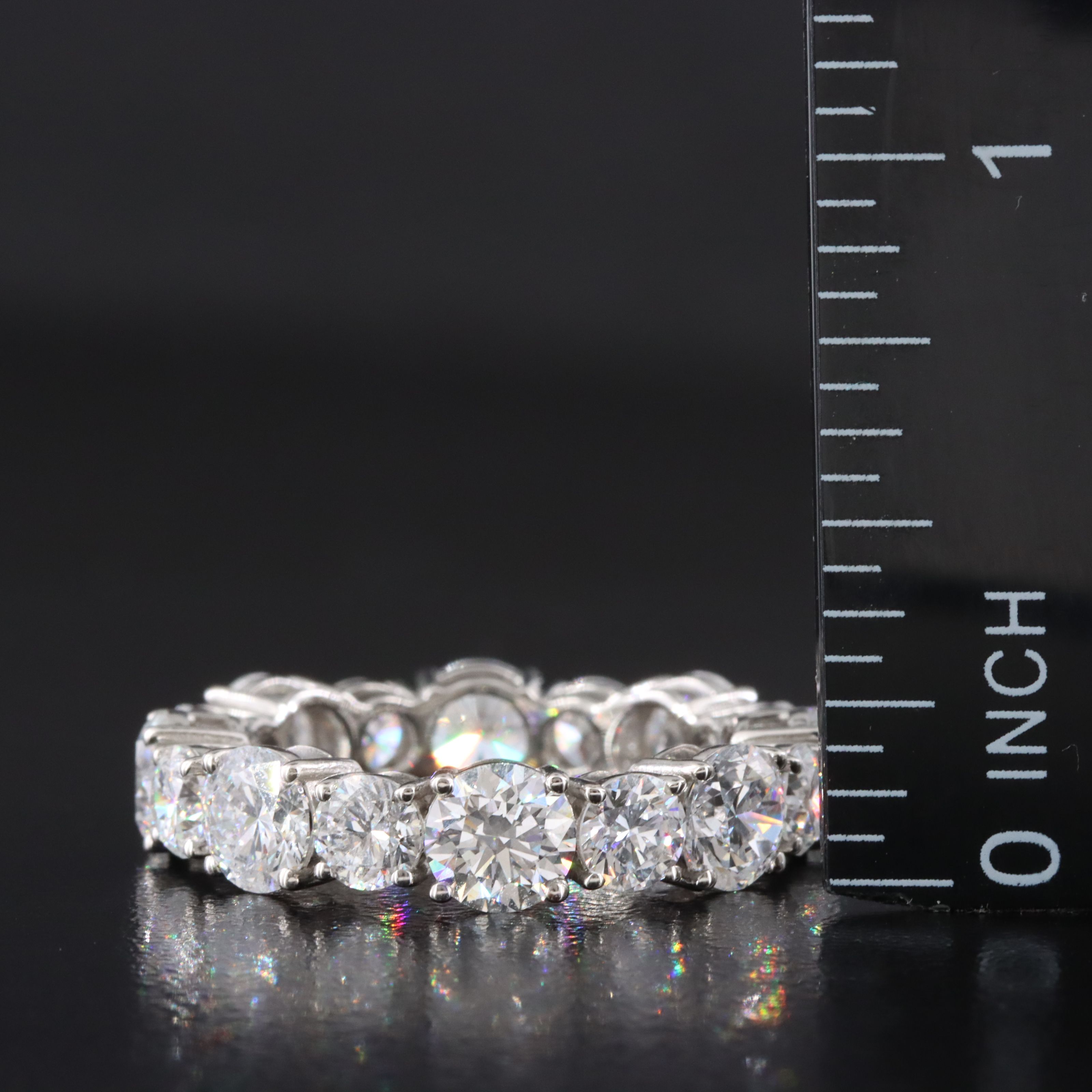 Platinum 6.78 CTW Lab Grown Diamond Eternity Band