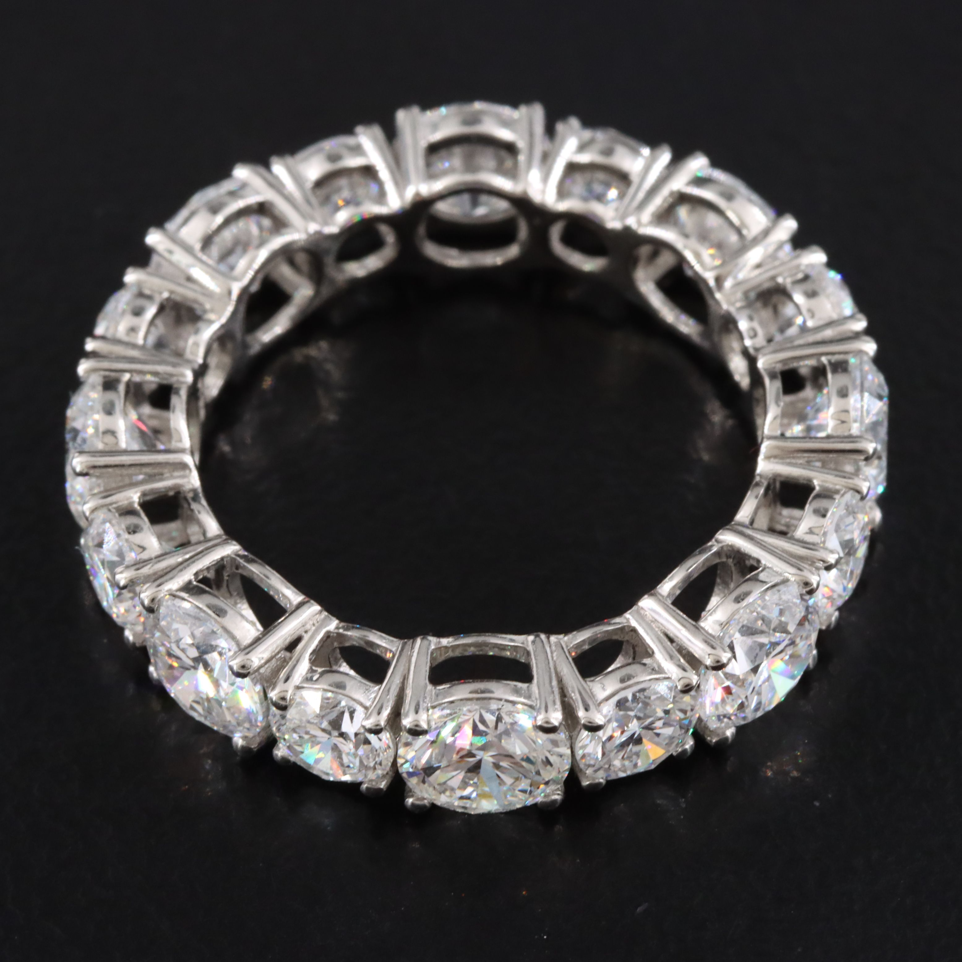 Platinum 6.78 CTW Lab Grown Diamond Eternity Band