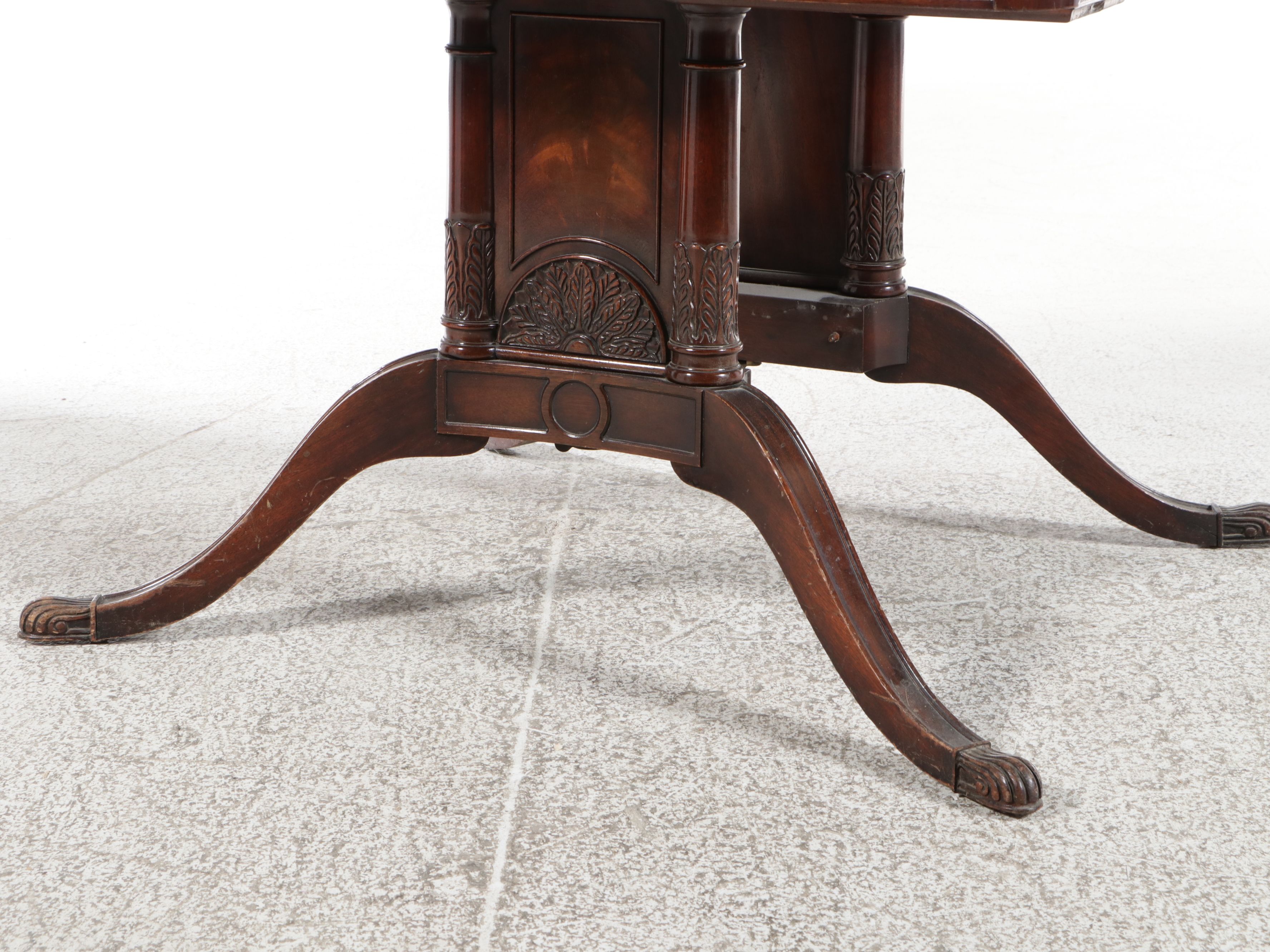 Weiman Furniture Co. Mahogany Duncan Phyfe Style Games Table