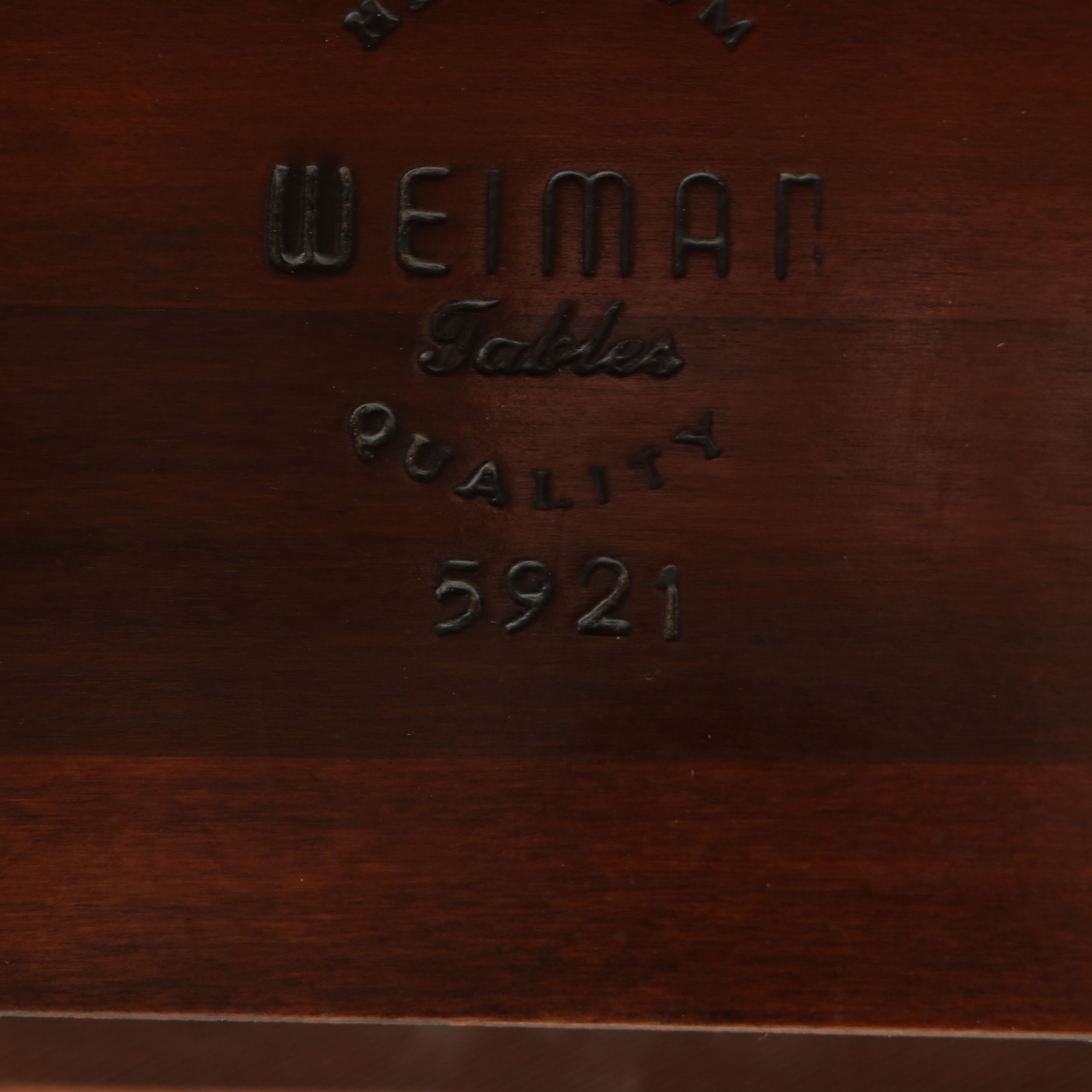 Weiman Furniture Co. Mahogany Duncan Phyfe Style Games Table