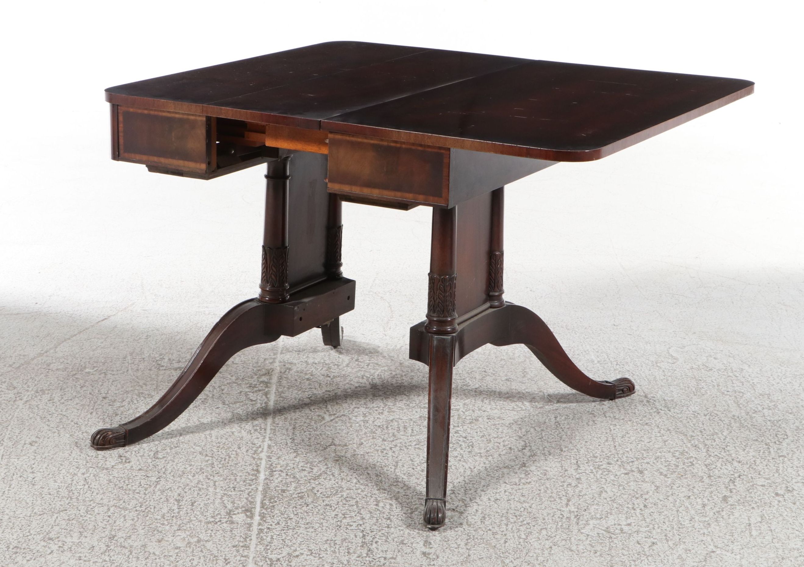 Weiman Furniture Co. Mahogany Duncan Phyfe Style Games Table