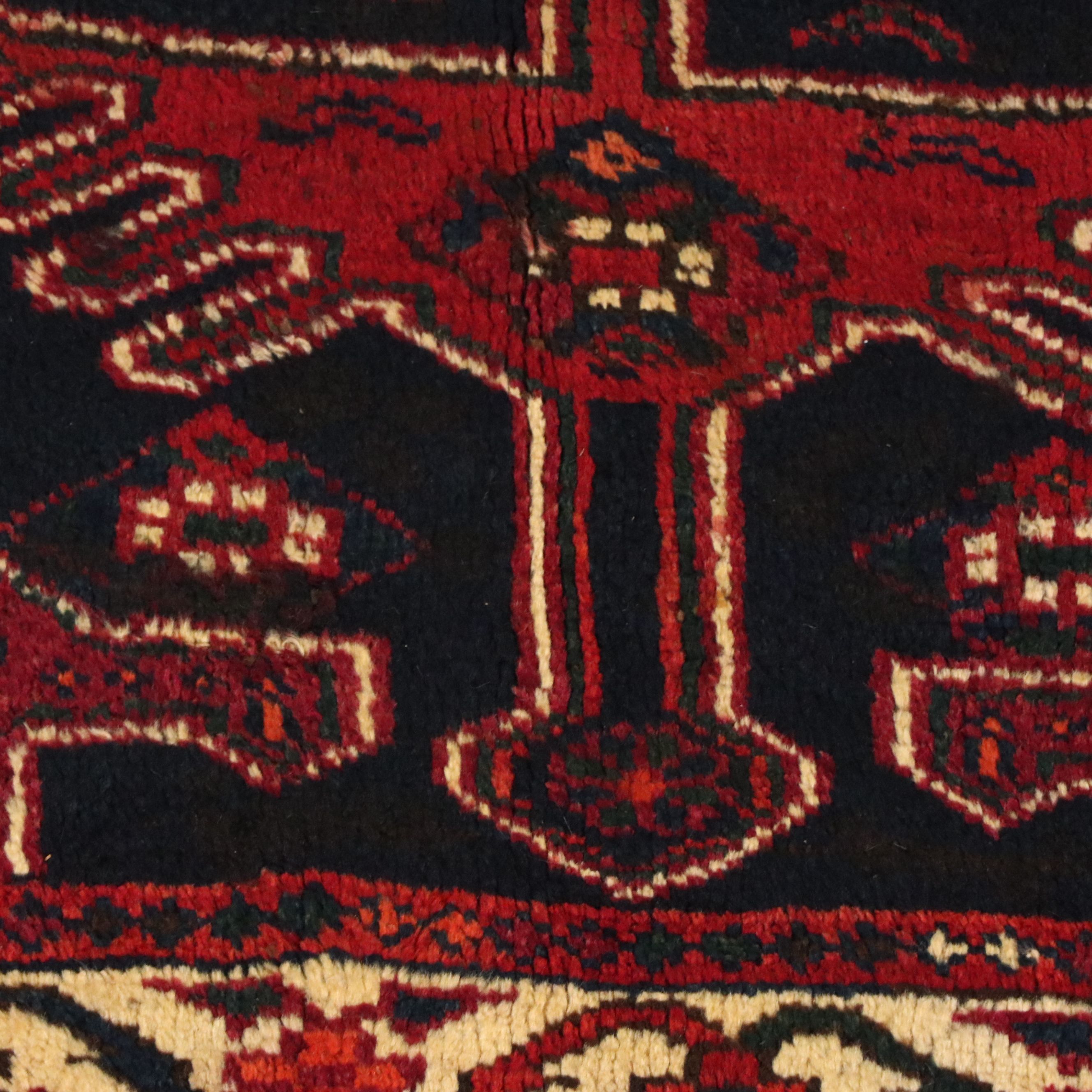 4'9 x 6' Hand-Knotted Afghan Baluch Area Rug