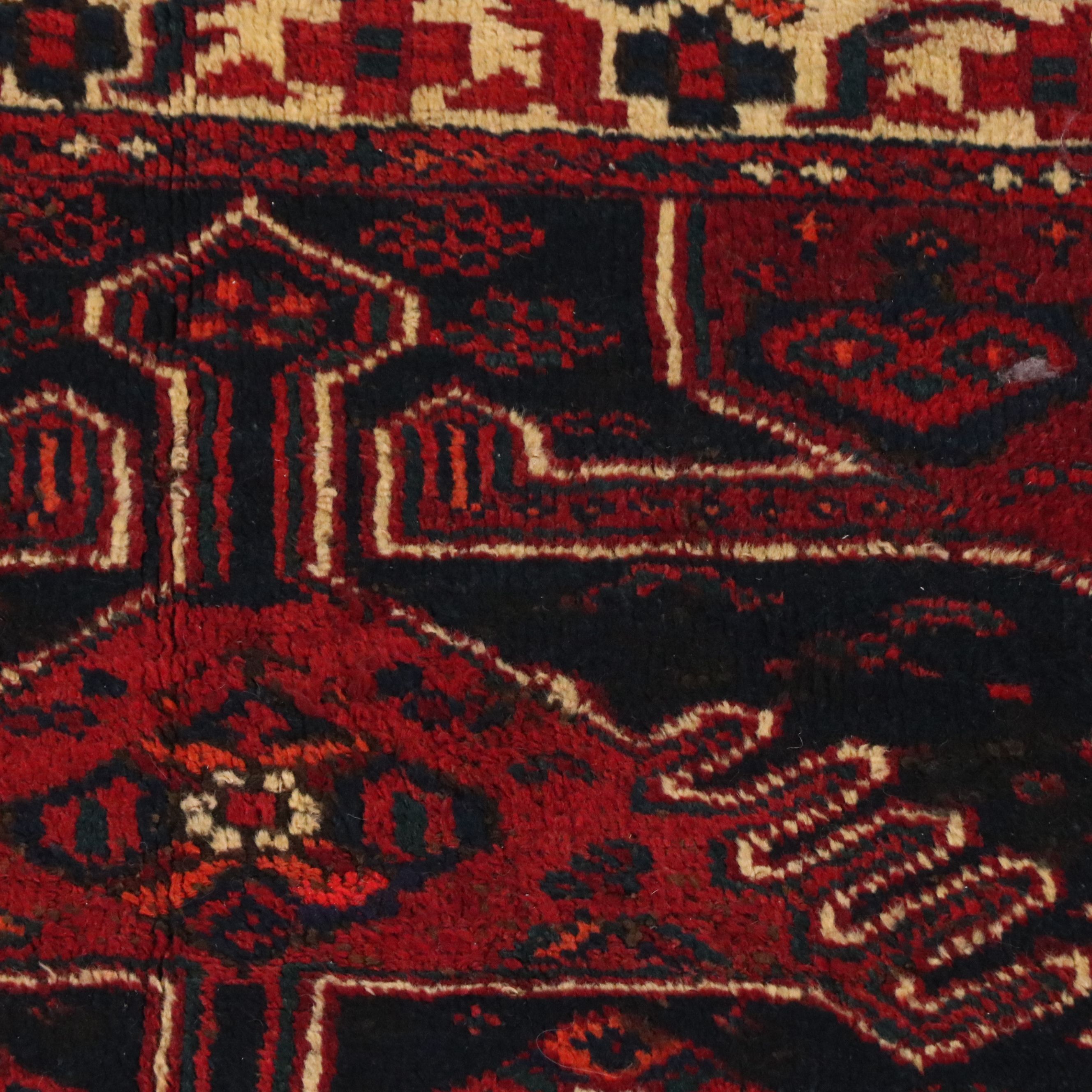 4'9 x 6' Hand-Knotted Afghan Baluch Area Rug