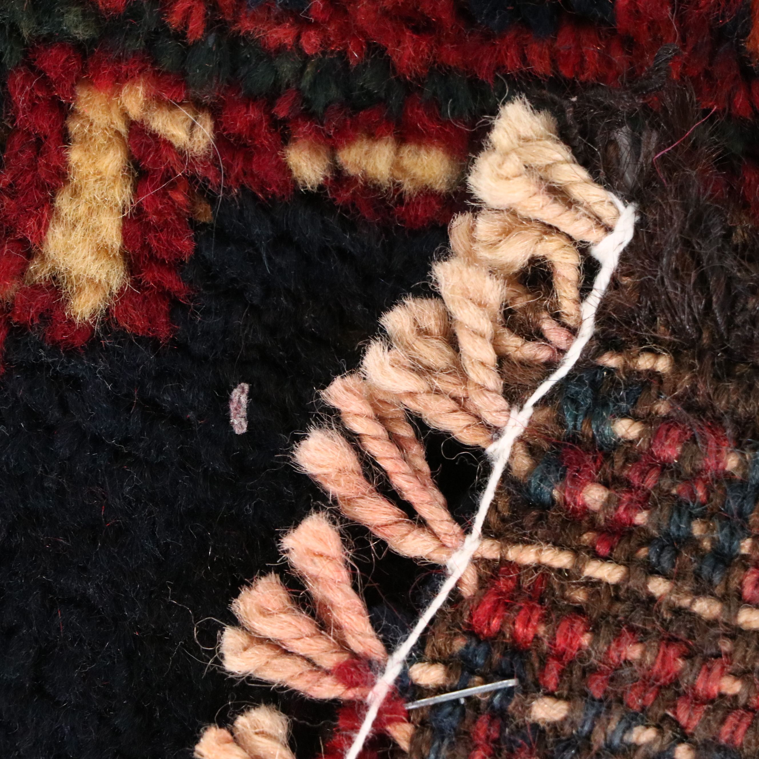 4'9 x 6' Hand-Knotted Afghan Baluch Area Rug