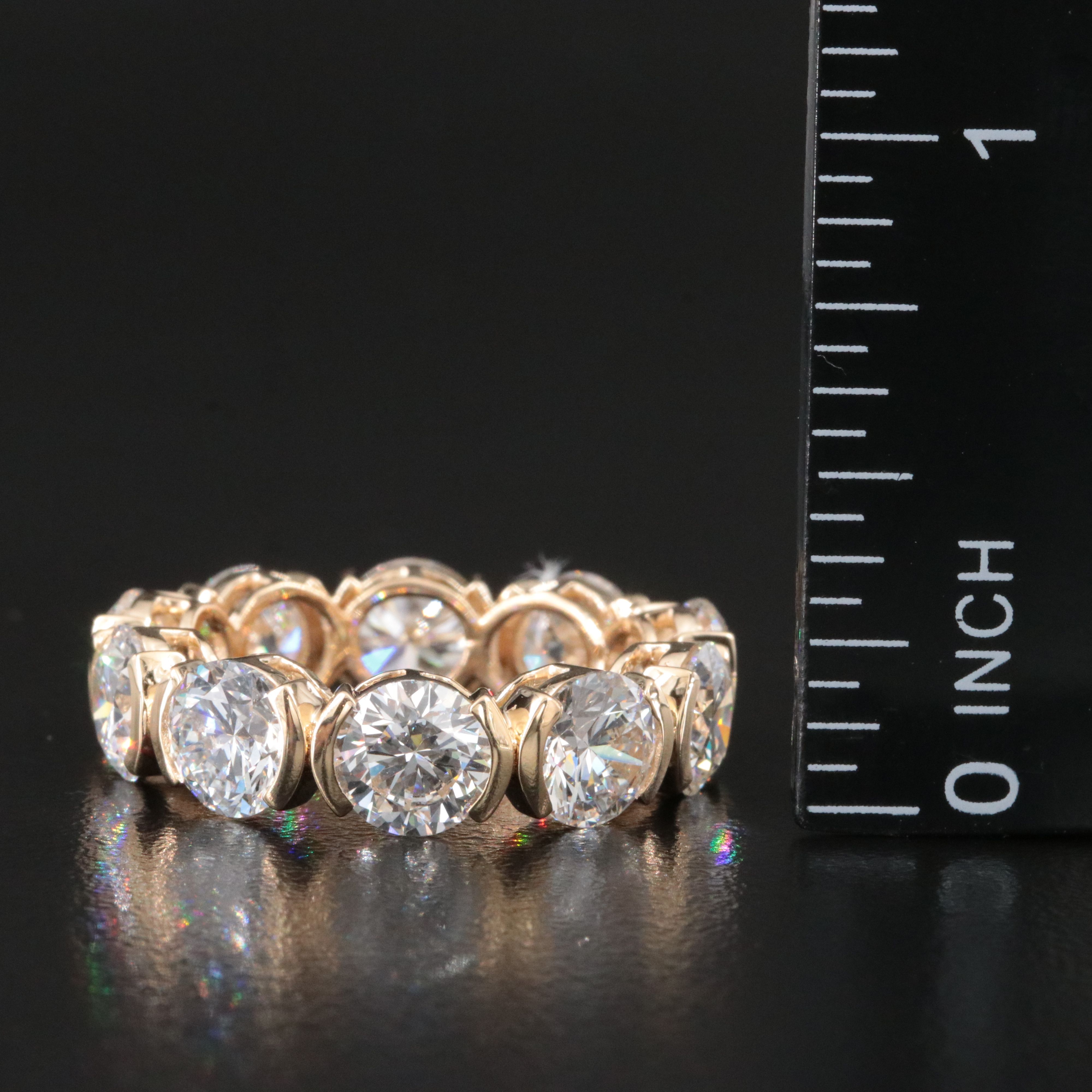 14K 8.74 CTW Lab Grown Diamond Eternity Band