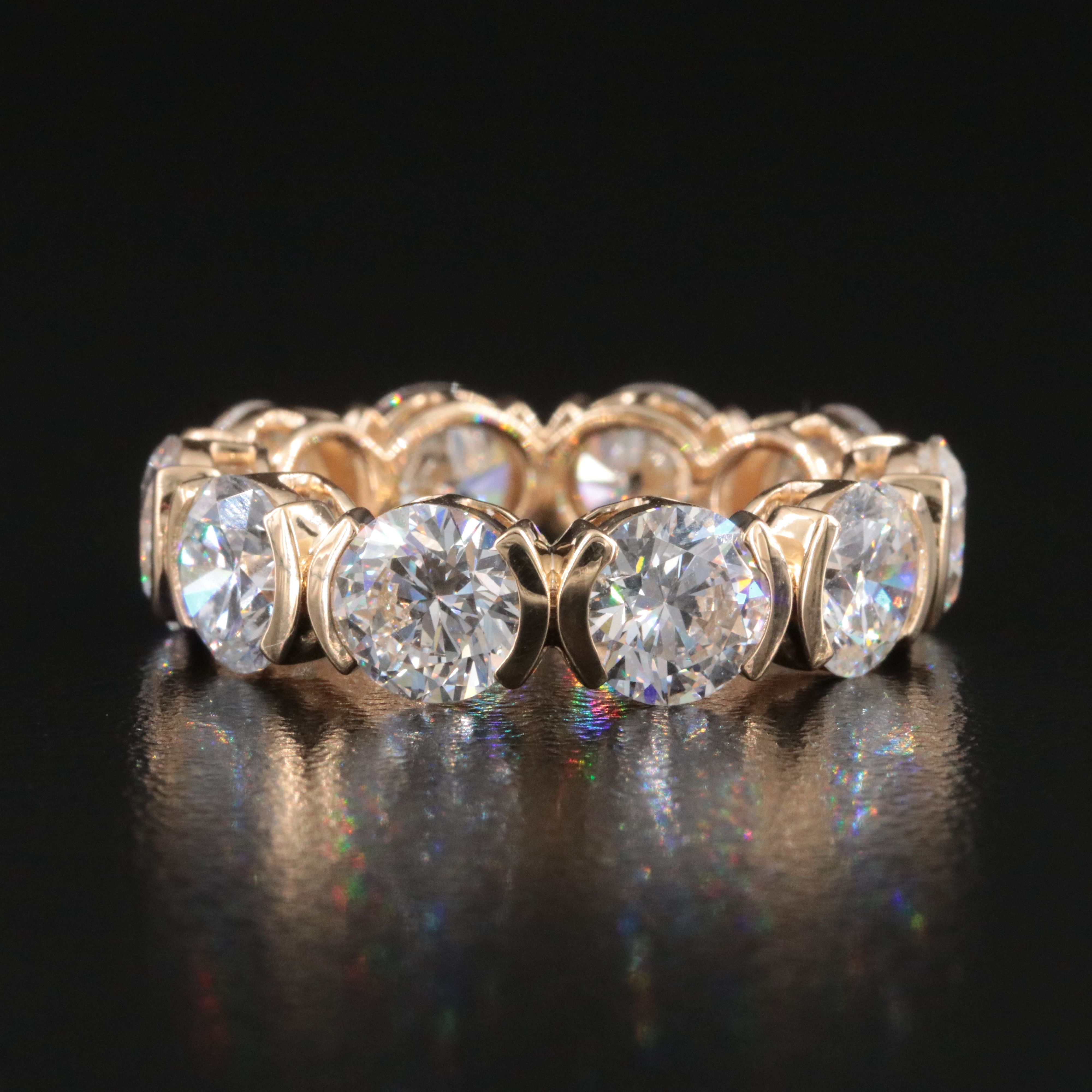 14K 8.74 CTW Lab Grown Diamond Eternity Band