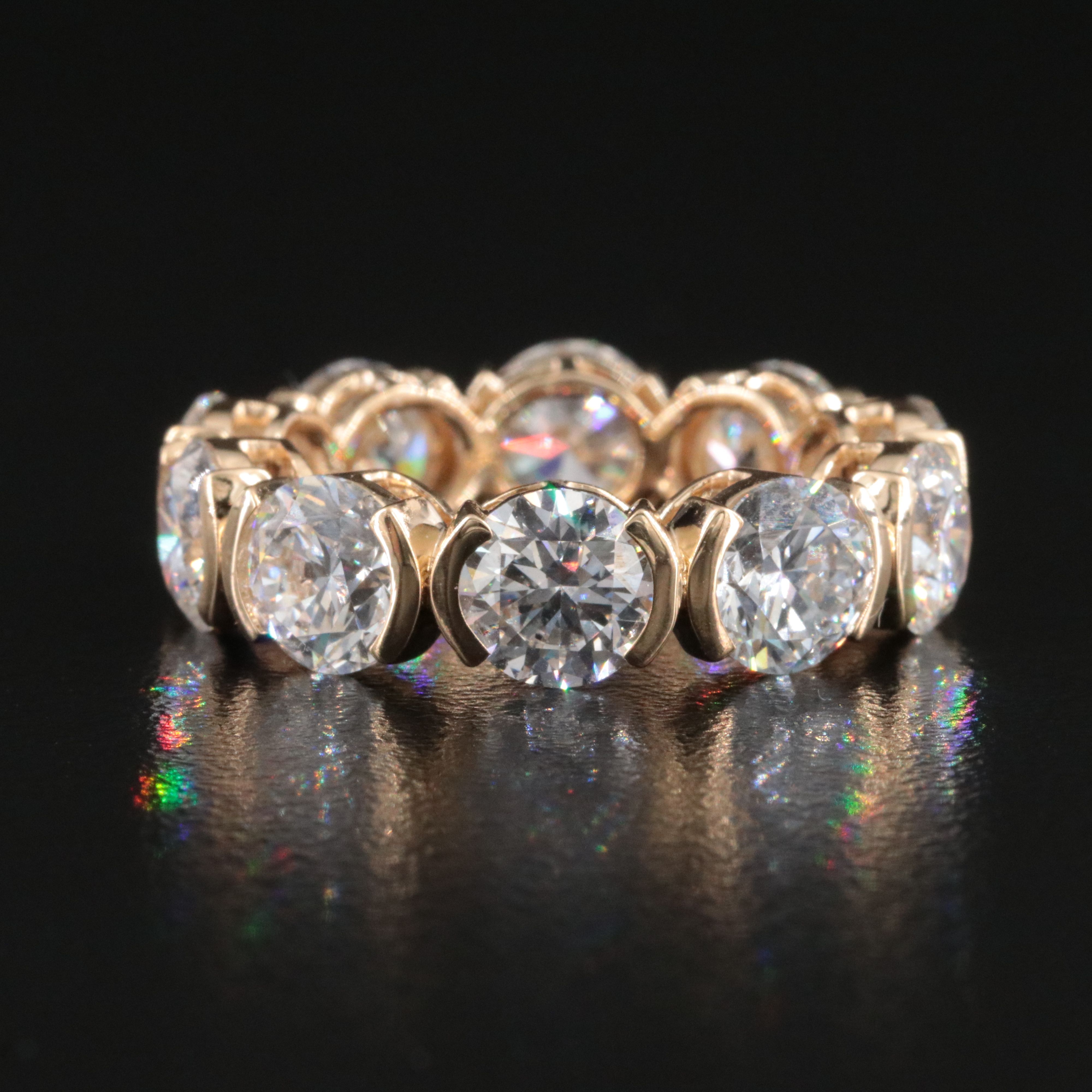 14K 8.74 CTW Lab Grown Diamond Eternity Band