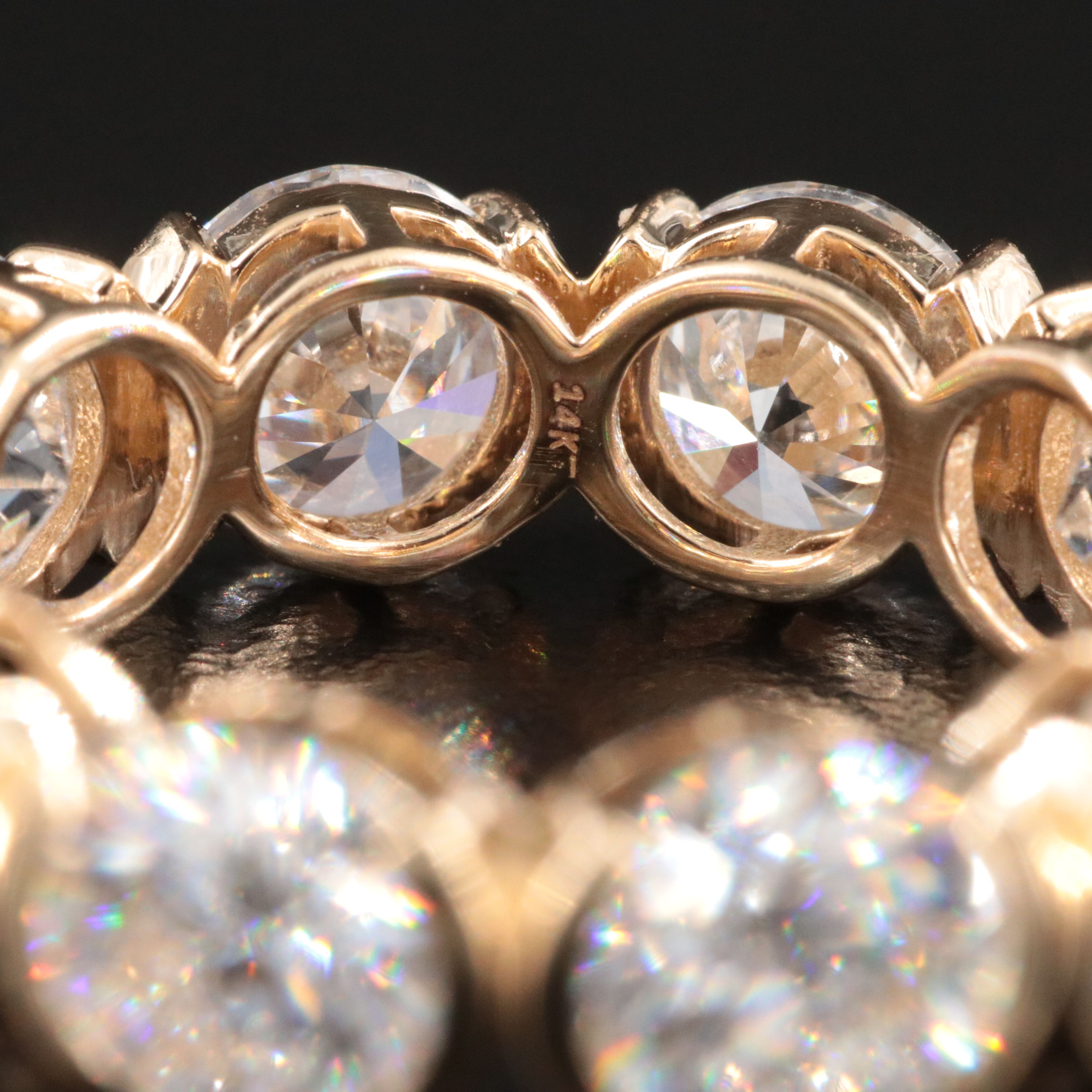 14K 8.74 CTW Lab Grown Diamond Eternity Band