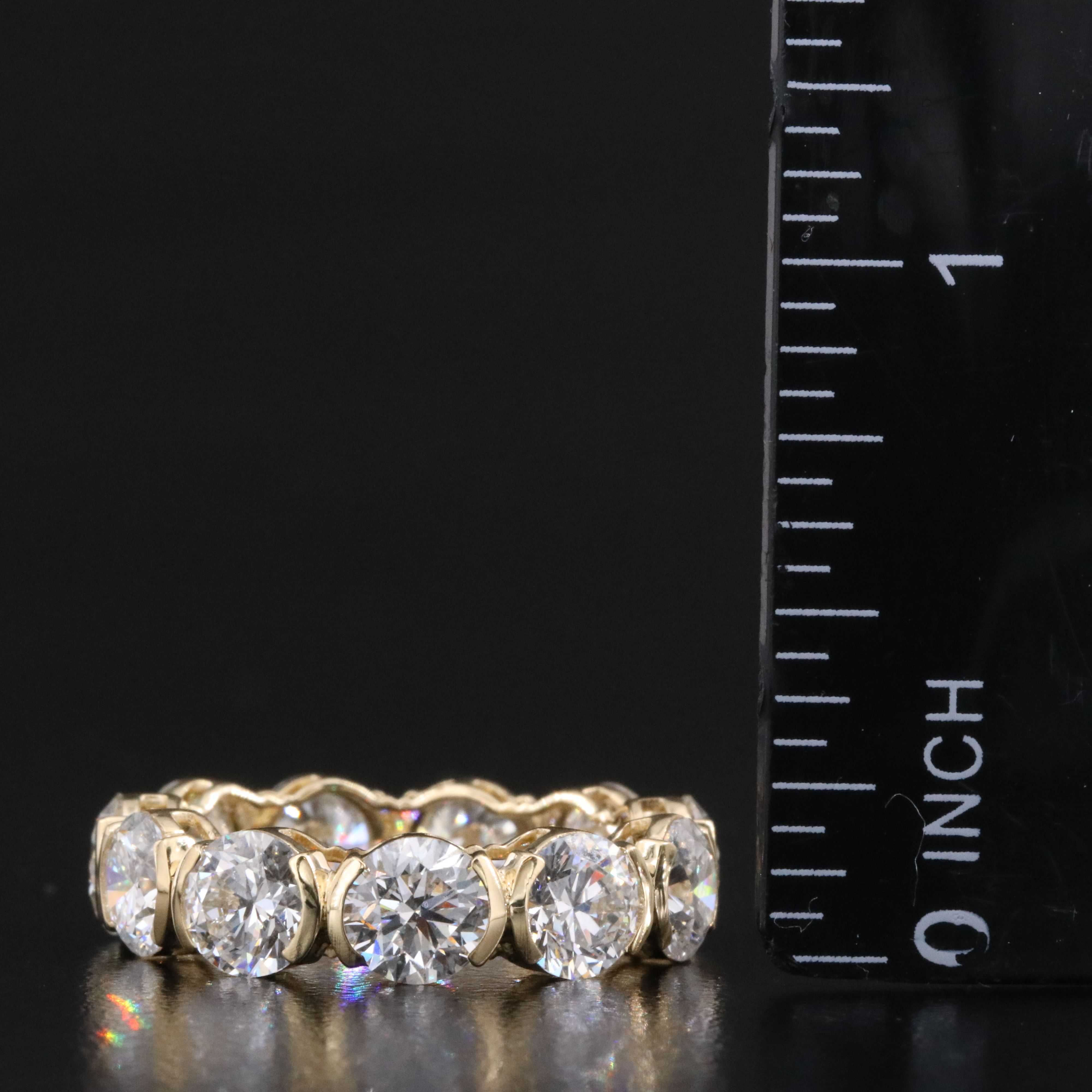 14K 6.93 CTW Lab Grown Diamond Eternity Band