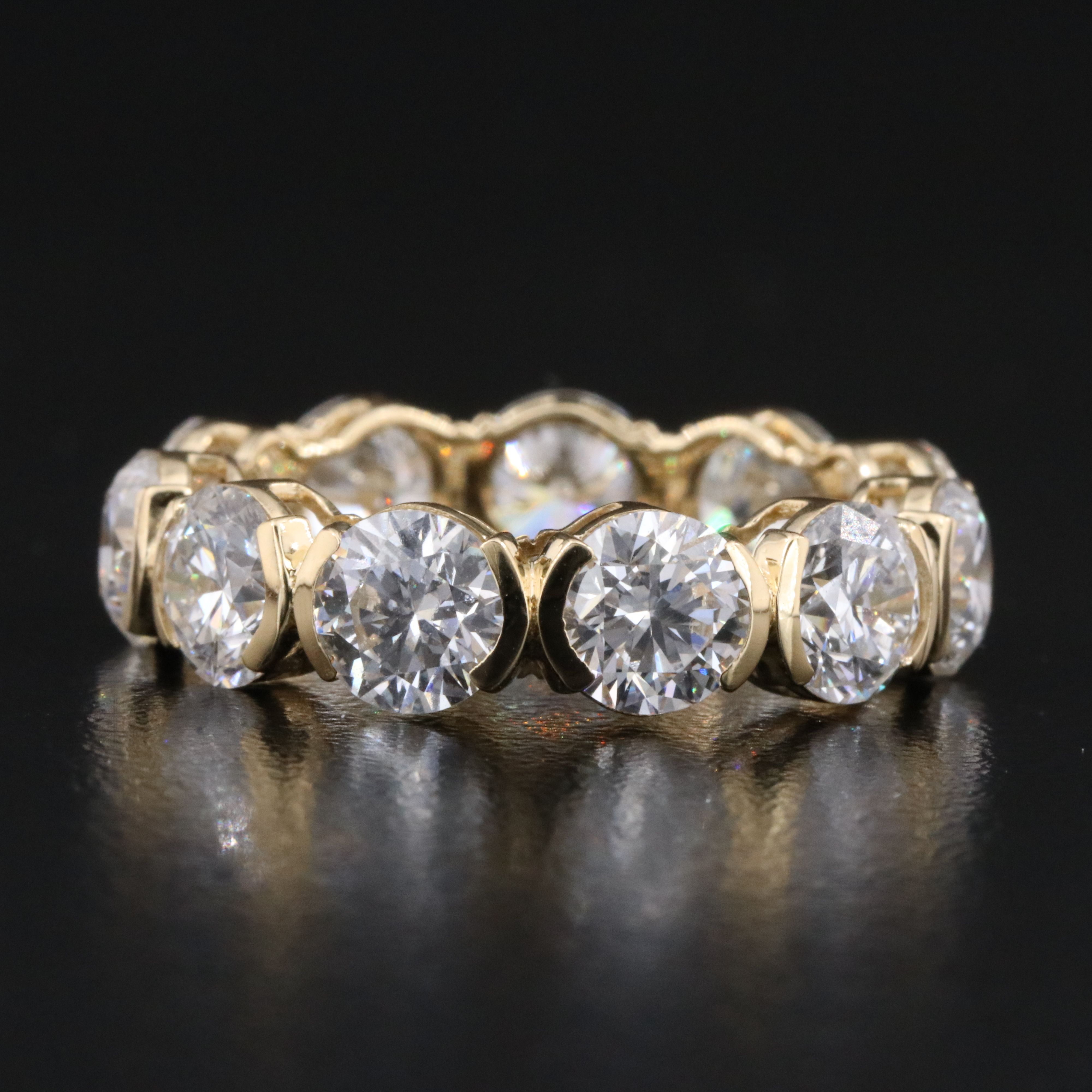 14K 6.93 CTW Lab Grown Diamond Eternity Band