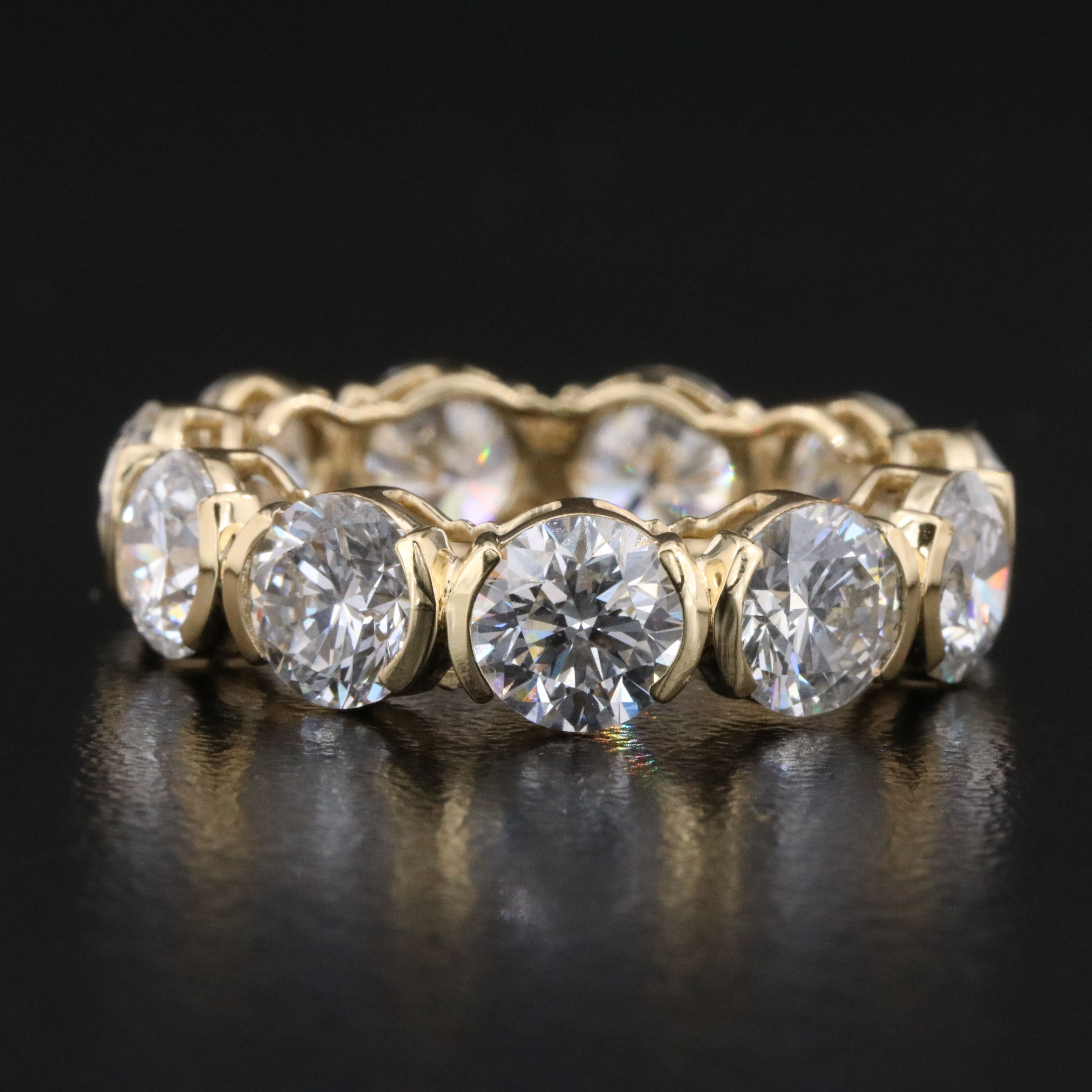 14K 6.93 CTW Lab Grown Diamond Eternity Band