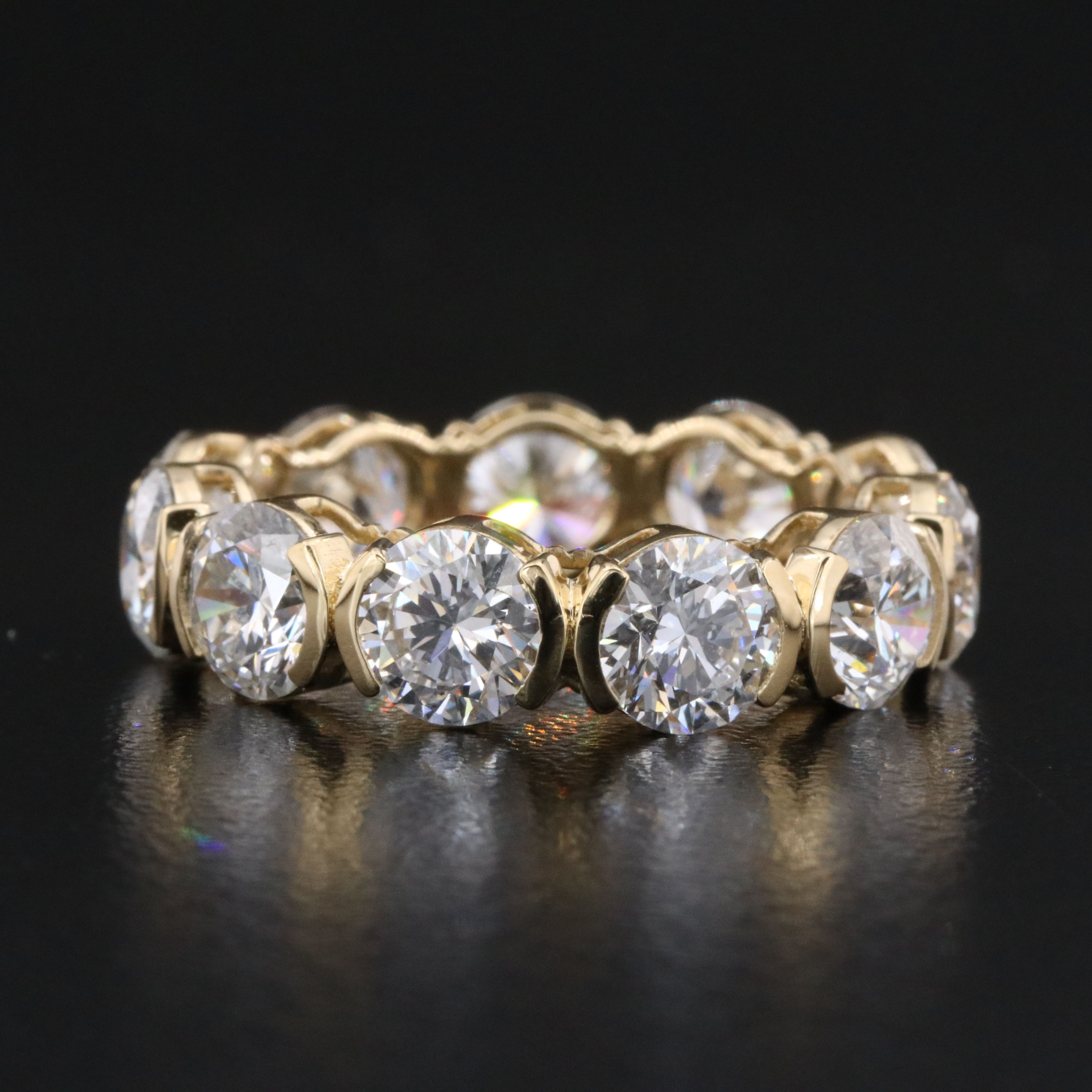 14K 6.93 CTW Lab Grown Diamond Eternity Band