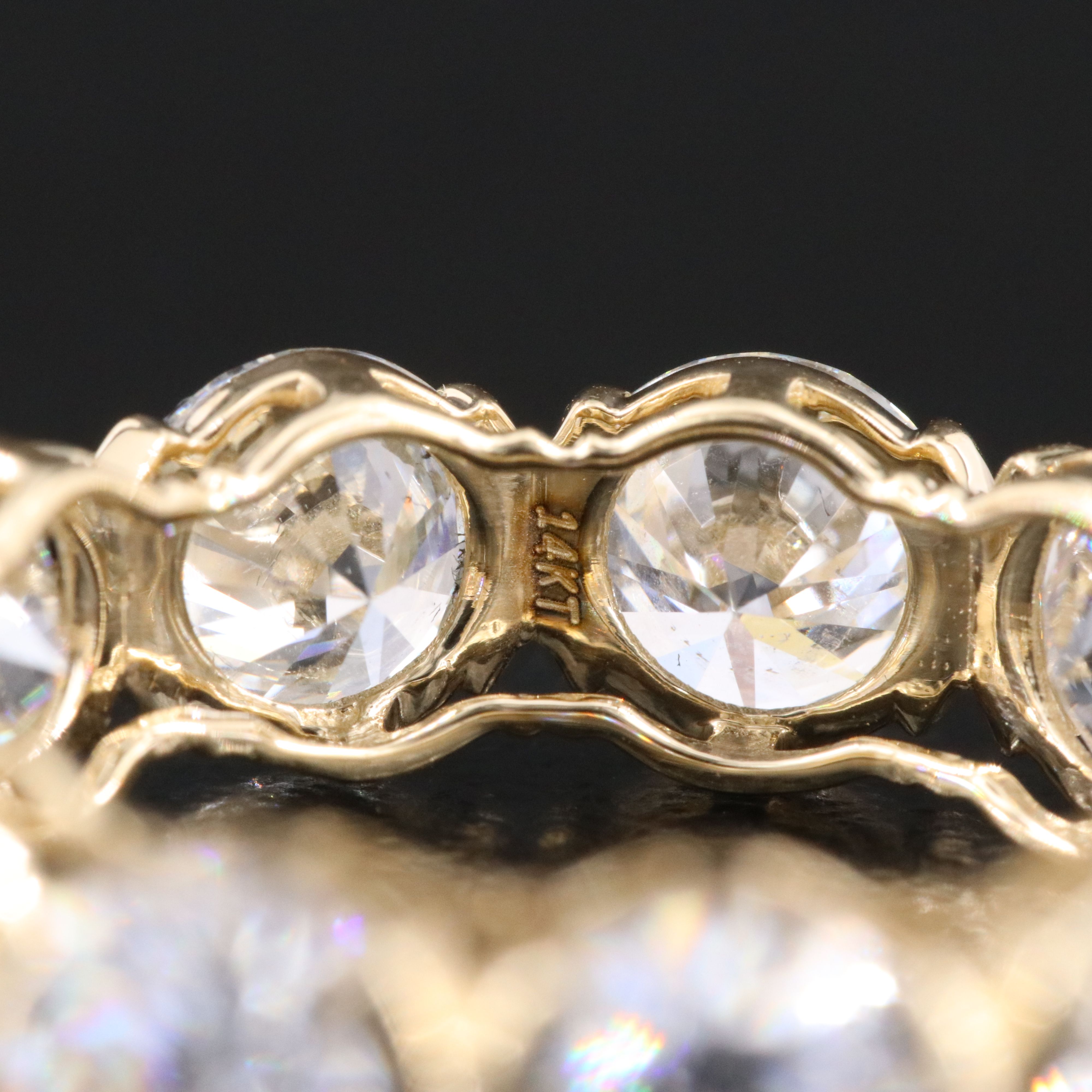 14K 6.93 CTW Lab Grown Diamond Eternity Band