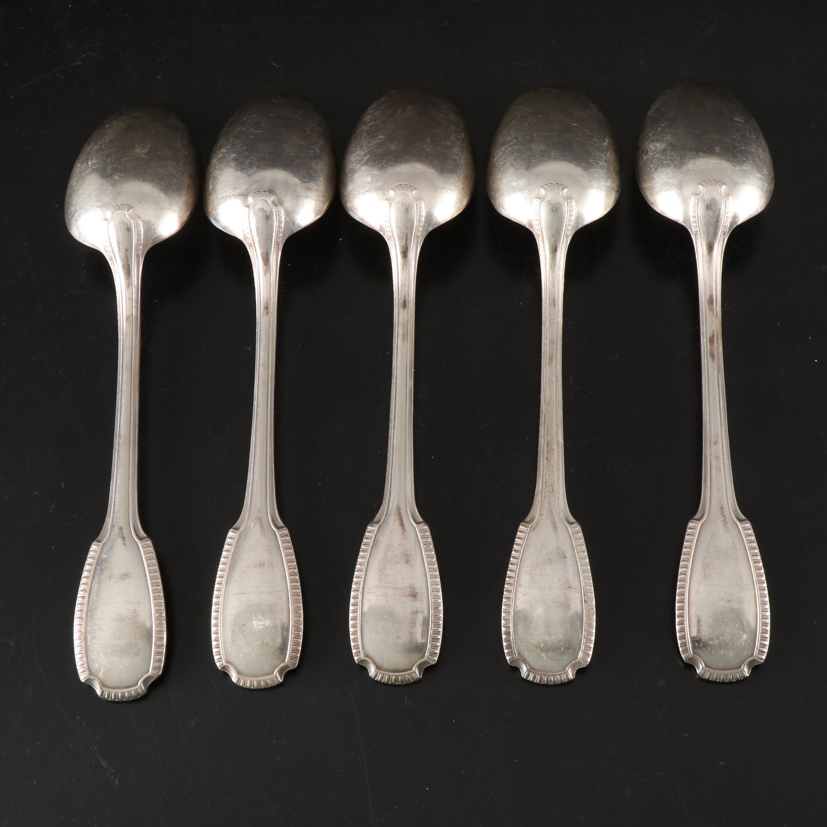 Christofle "Godrons" Silver Plate Spoons