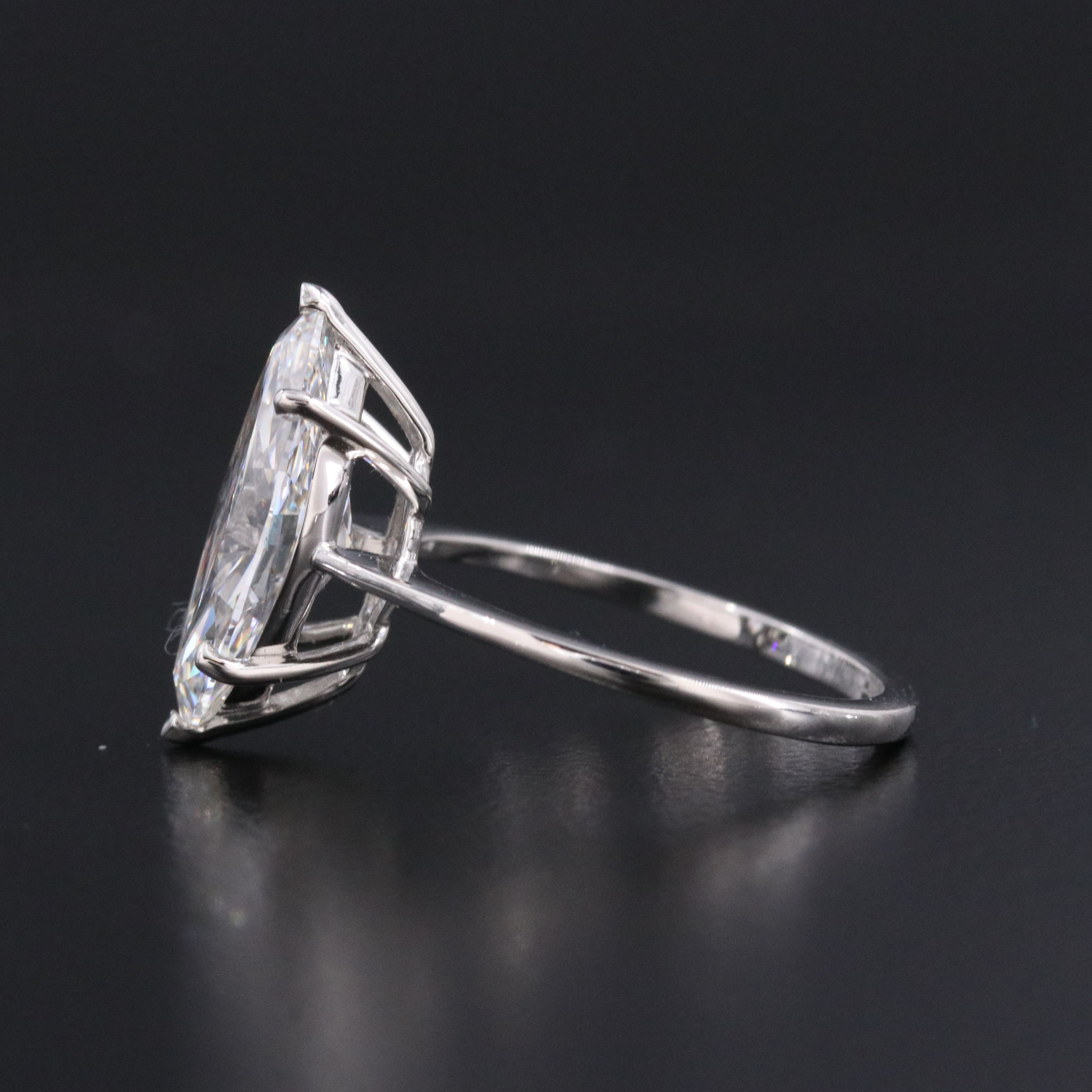 Platinum 3.03 CT Lab Grown Diamond Solitaire Ring with IGI Report