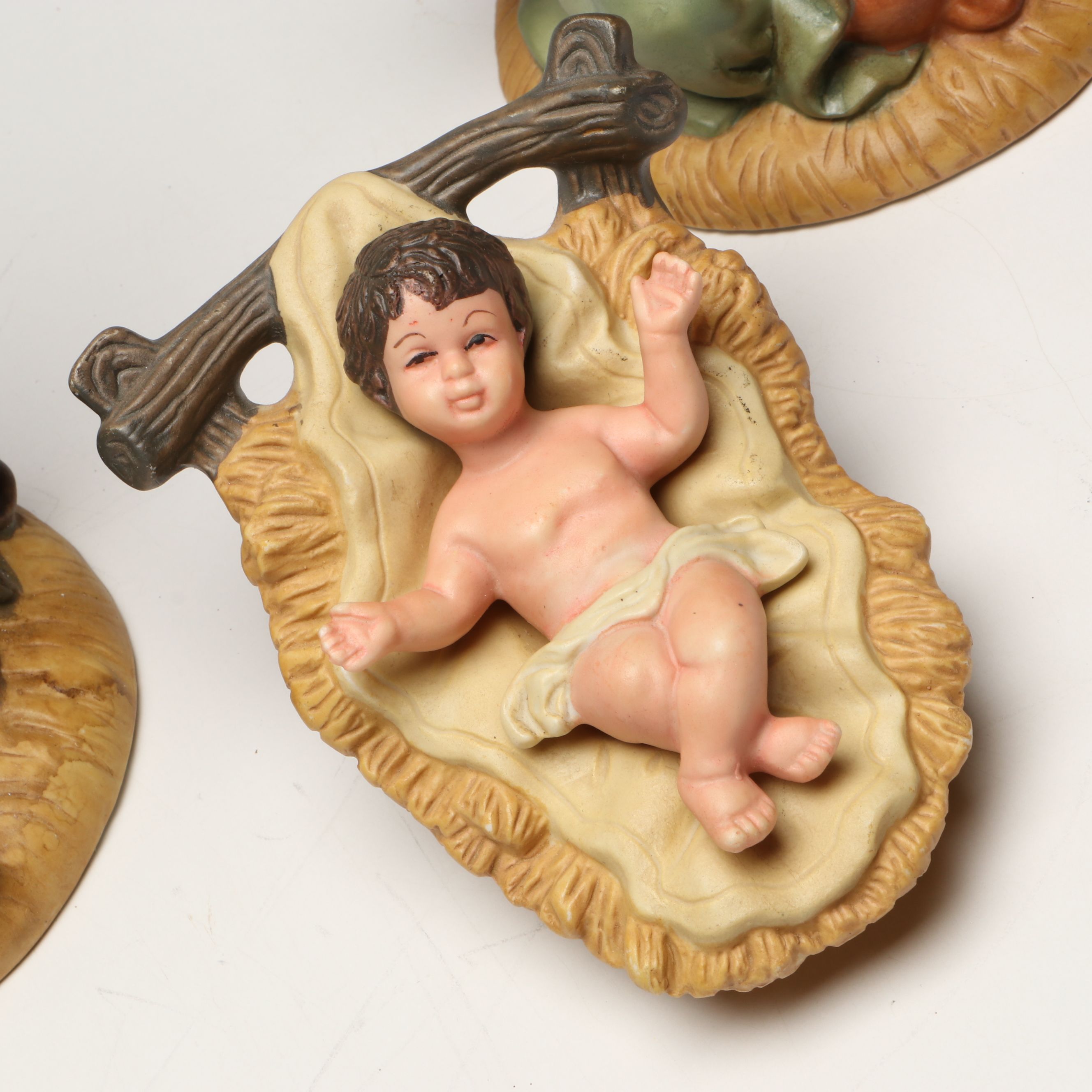 Santa's Best "The Wonder of Christmas" Porcelain Holy Family Nativity Figures