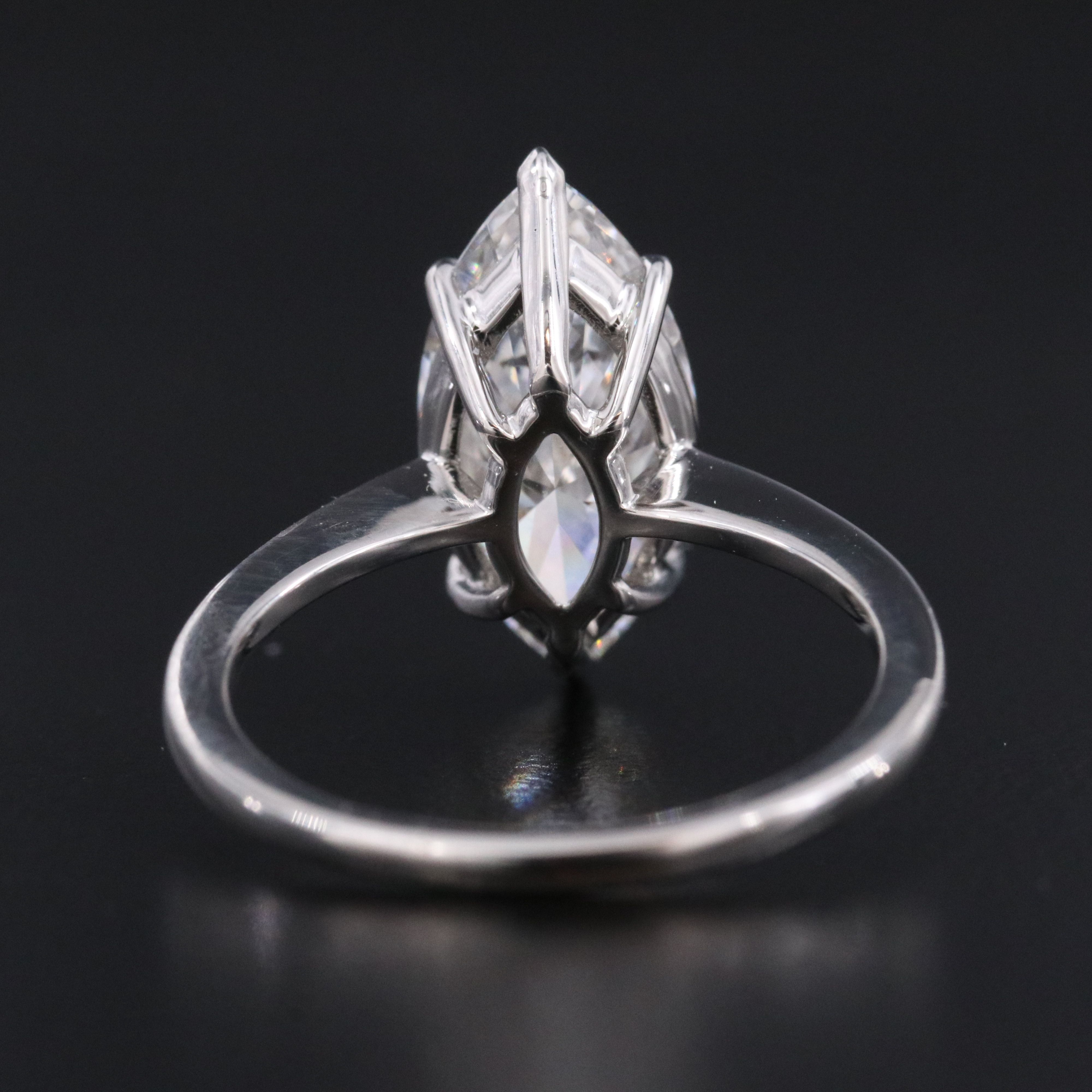 Platinum 3.03 CT Lab Grown Diamond Solitaire Ring with IGI Report