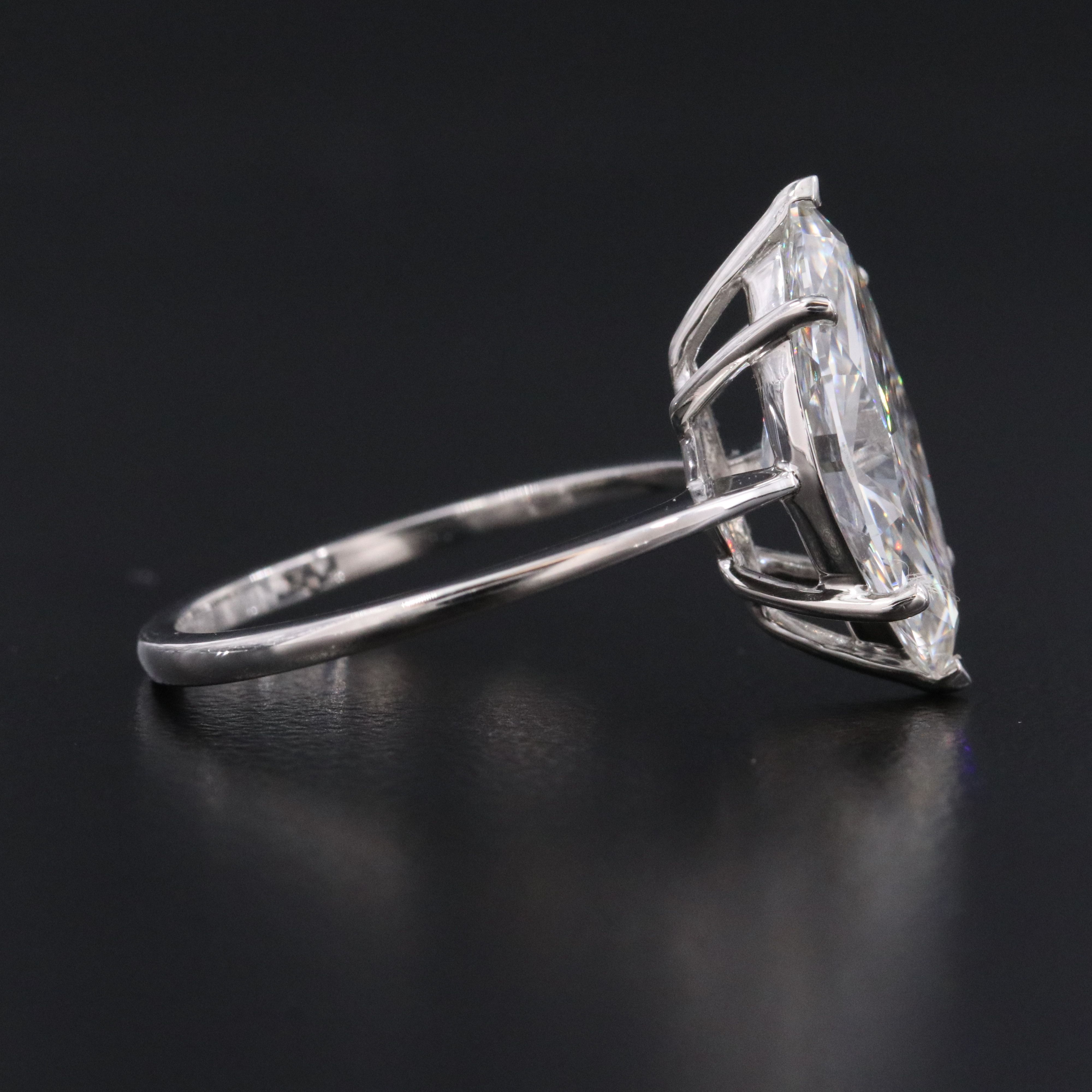 Platinum 3.03 CT Lab Grown Diamond Solitaire Ring with IGI Report