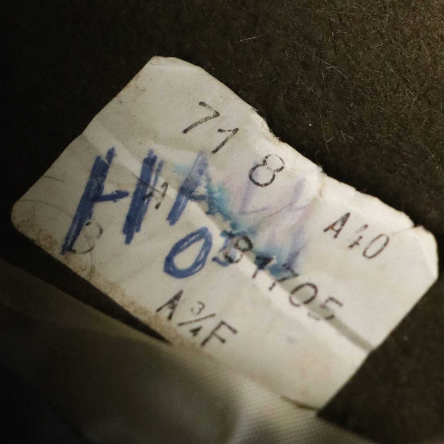 Wool Felt Campaign Hat and WWI Equestrian Leather Leg Gaiter