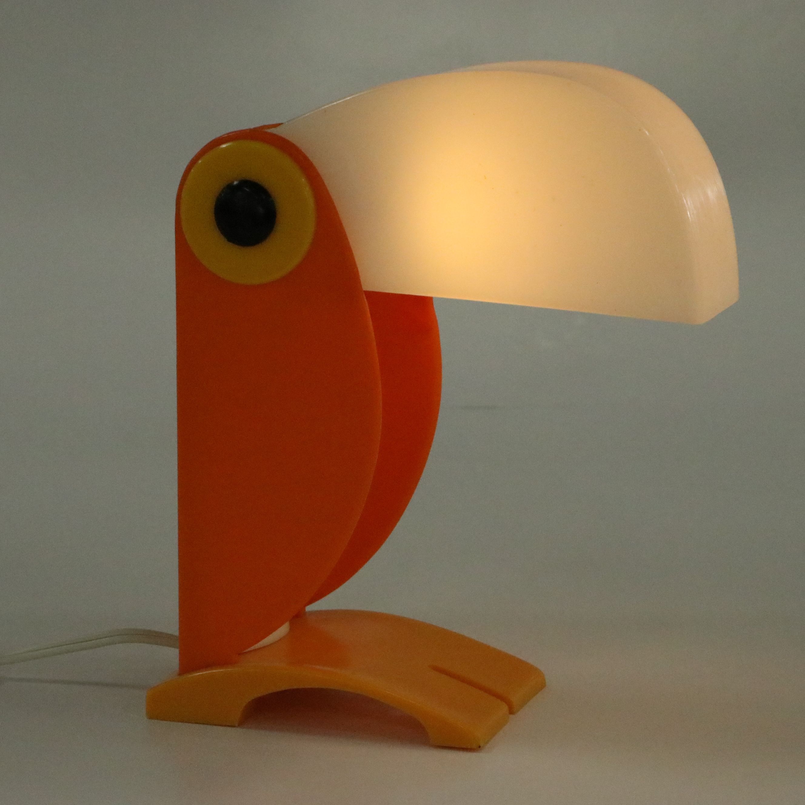 Enea Ferrari Italian Postmodernist "Toucano" Lamp, Vintage
