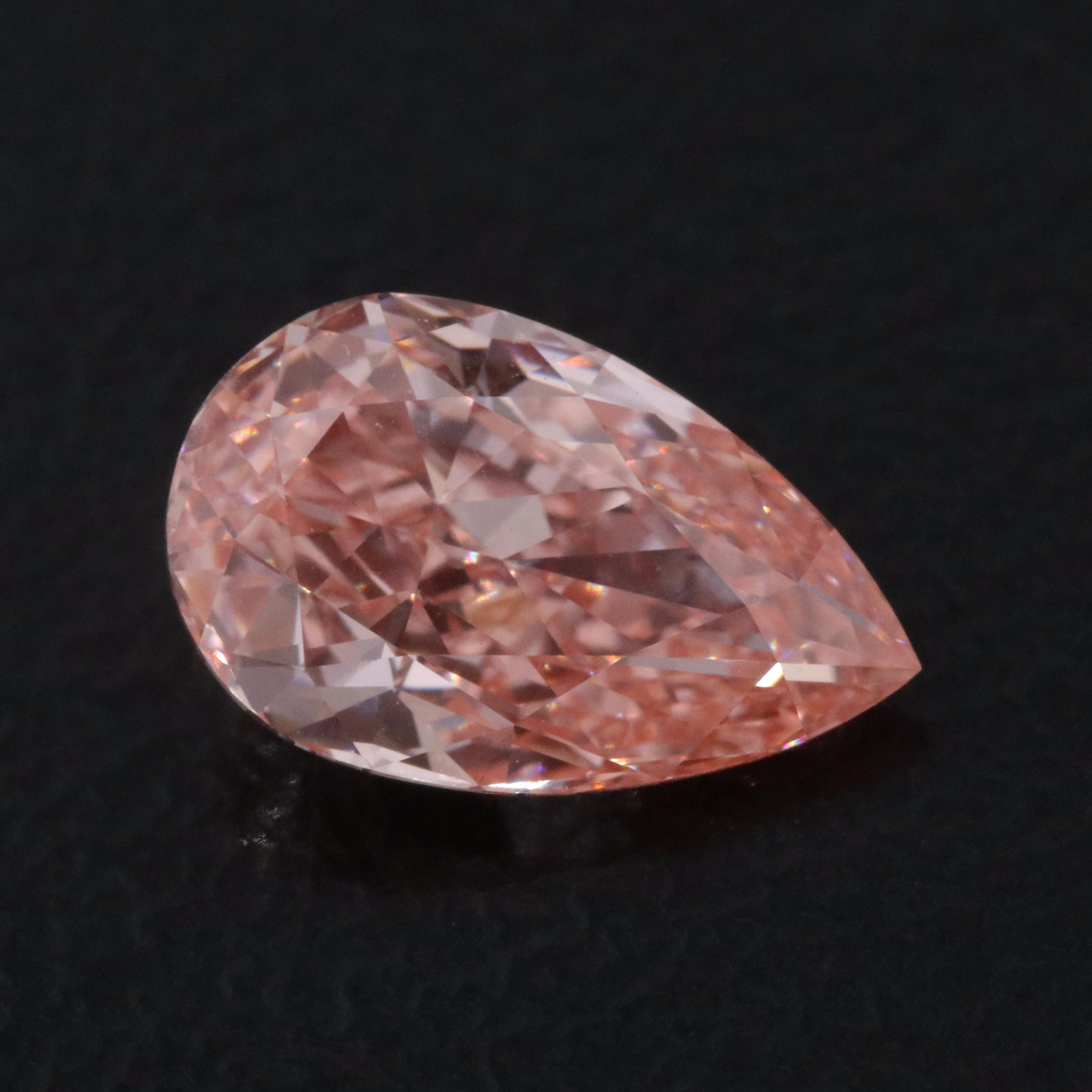 Loose 1.09 CT Lab Grown Fancy Vivid Pink Diamond with IGI Report