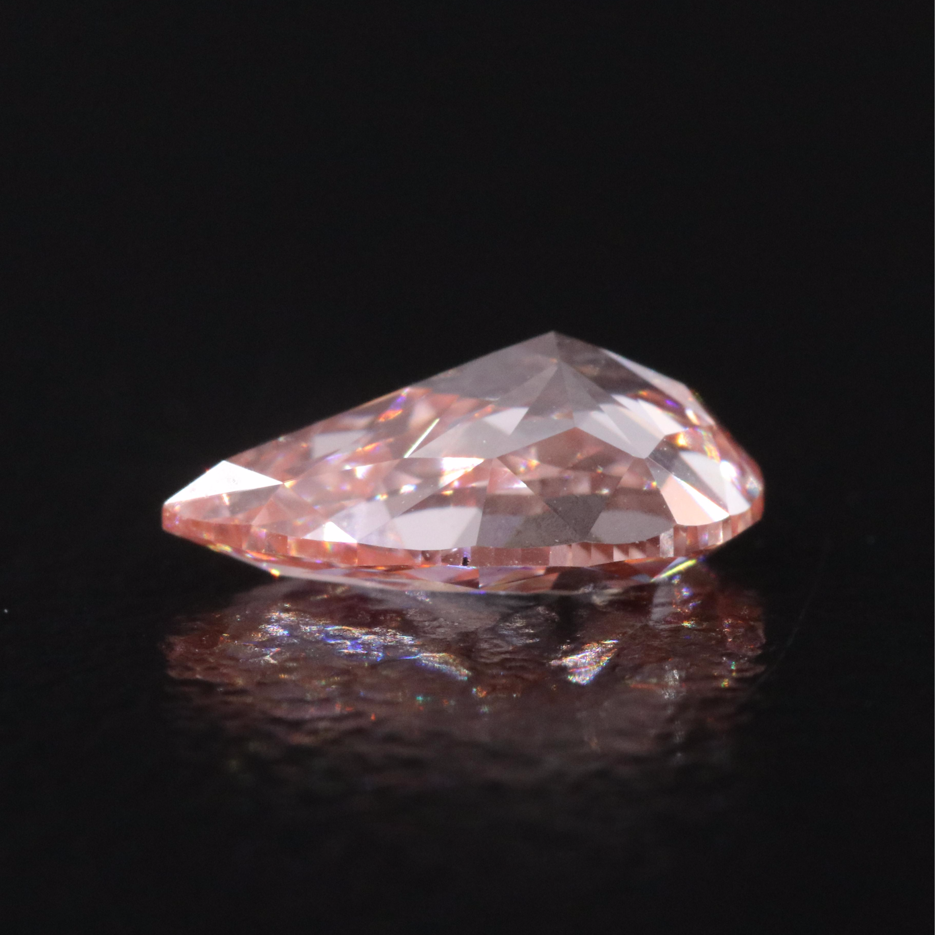 Loose 1.09 CT Lab Grown Fancy Vivid Pink Diamond with IGI Report
