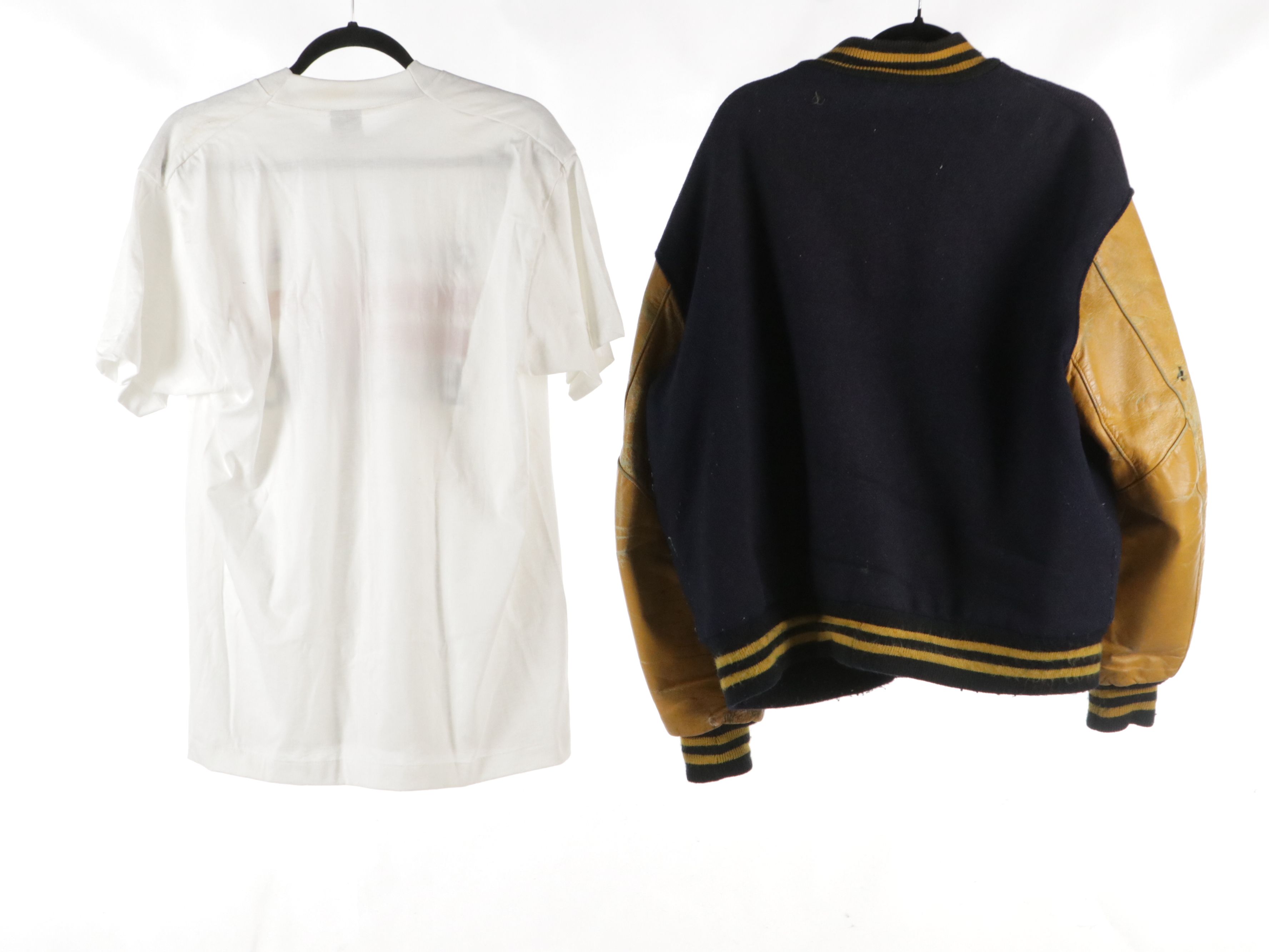 "Student For Bush" 1988 T-Shirt, DeLong Varsity Jacket, Other Embroidered Belt