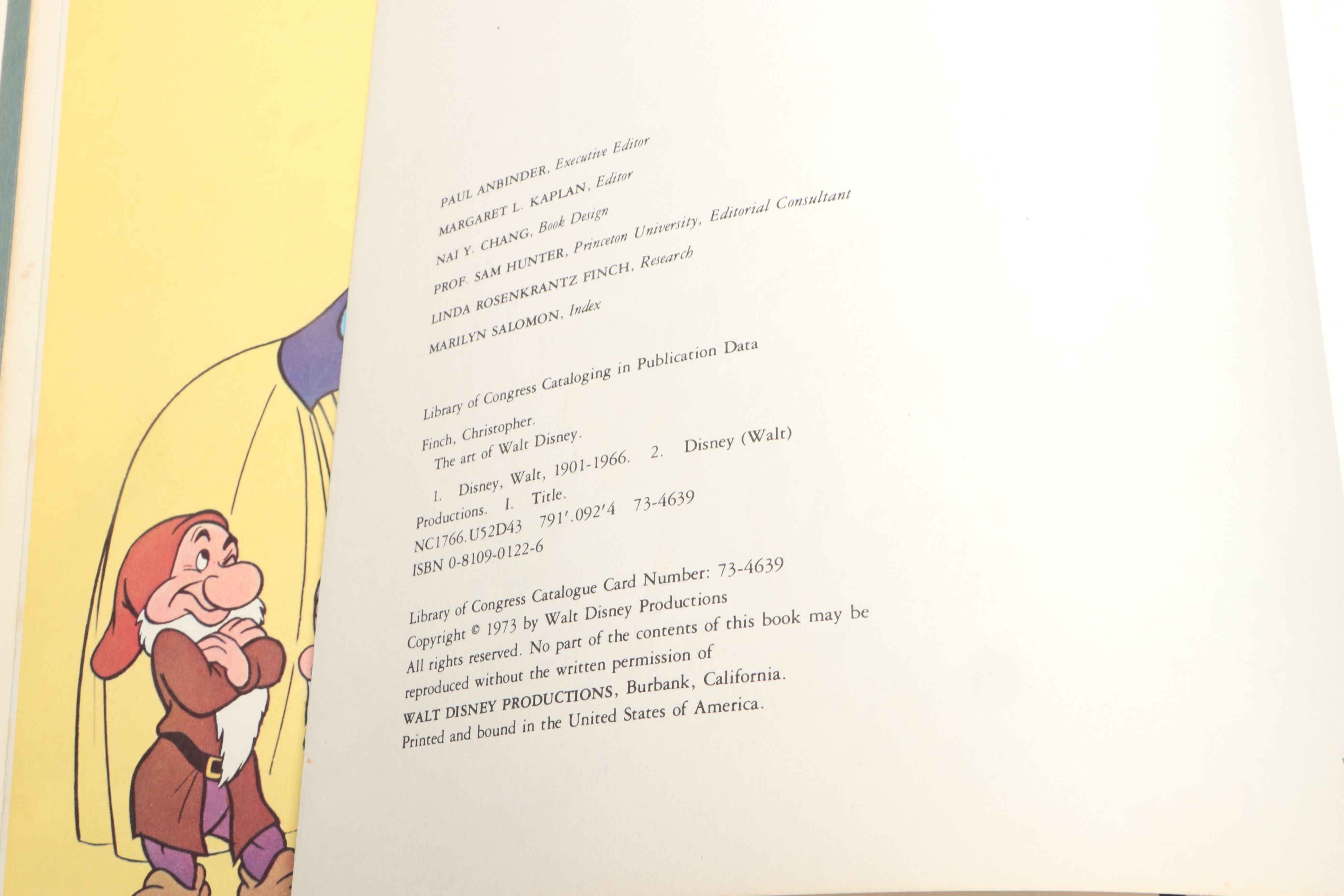 First Edition "The Art of Walt Disney" by Christopher Finch, 1973