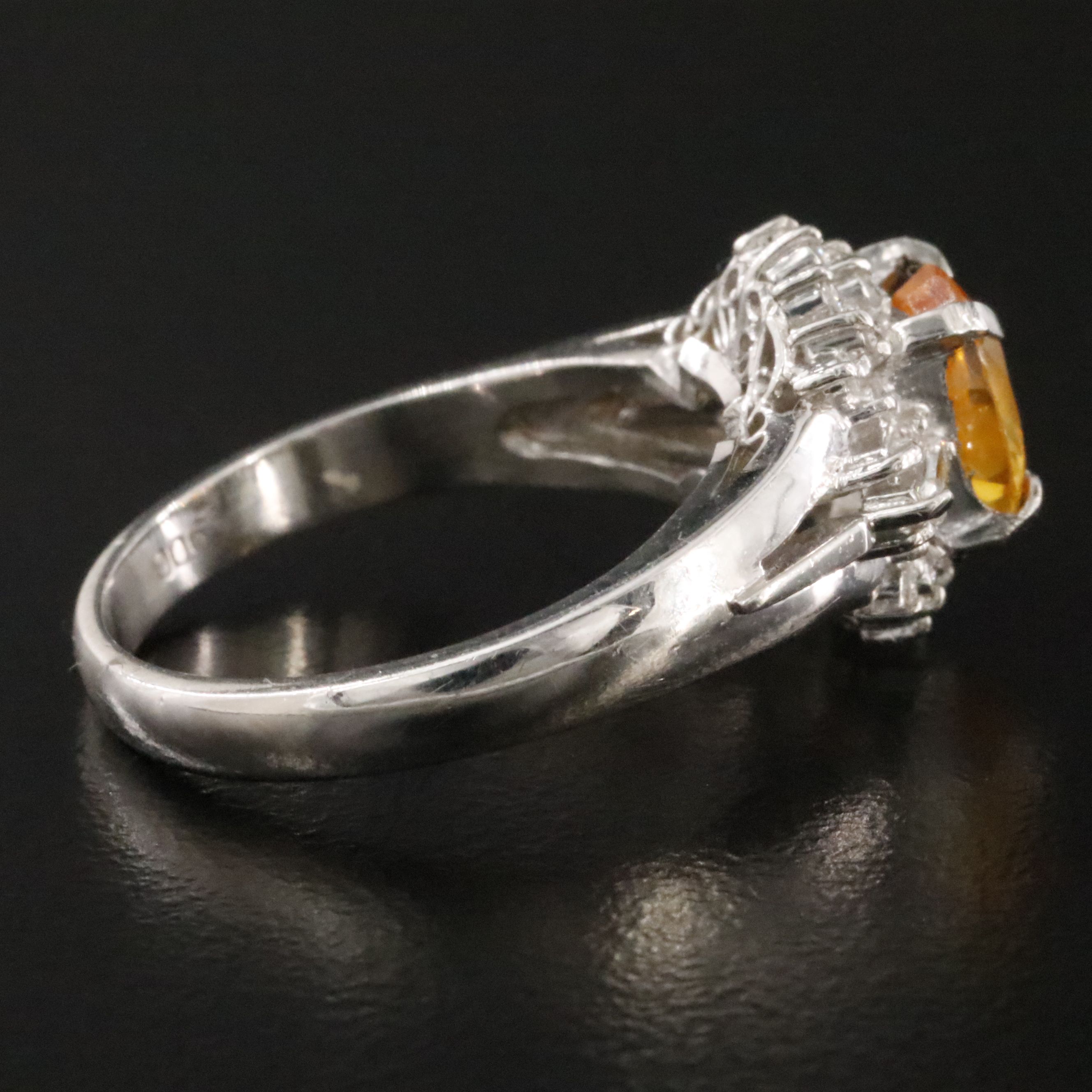 Platinum 1.34 CT Ceylon Sapphire and Diamond Halo Ring with GIA Report