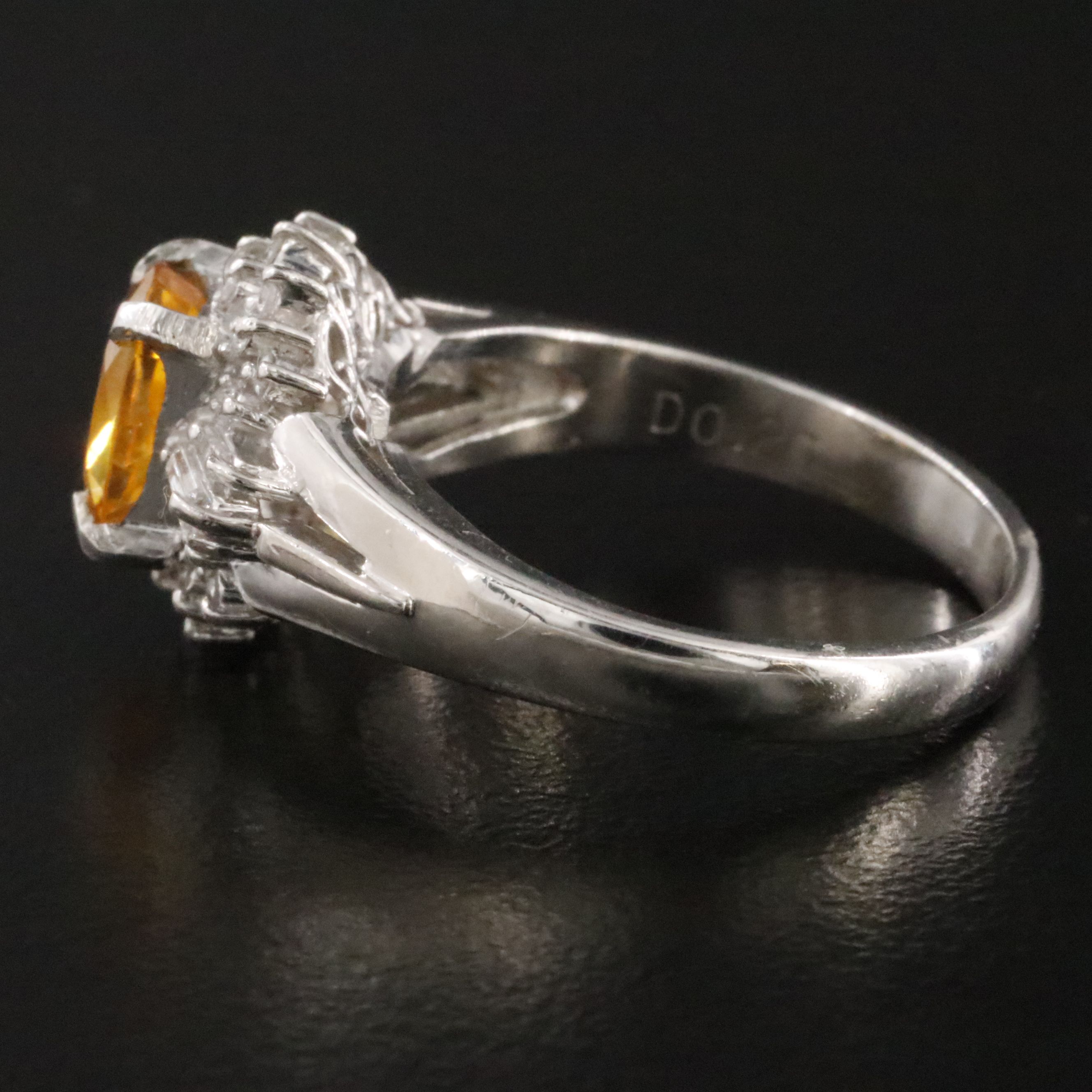 Platinum 1.34 CT Ceylon Sapphire and Diamond Halo Ring with GIA Report