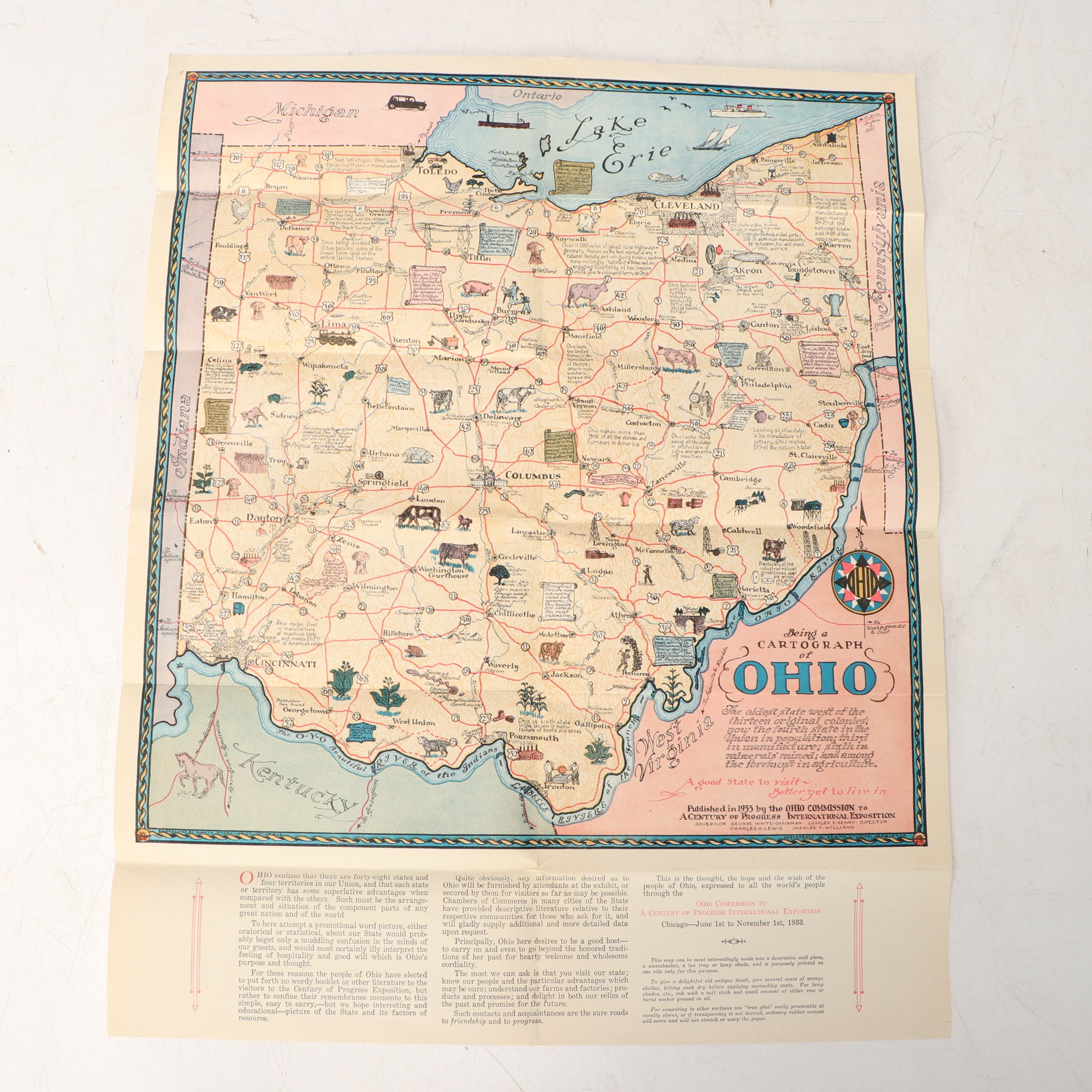 Theodore Roosevelt Antique Postcards, Map of Ohio, Other Political Collectibles
