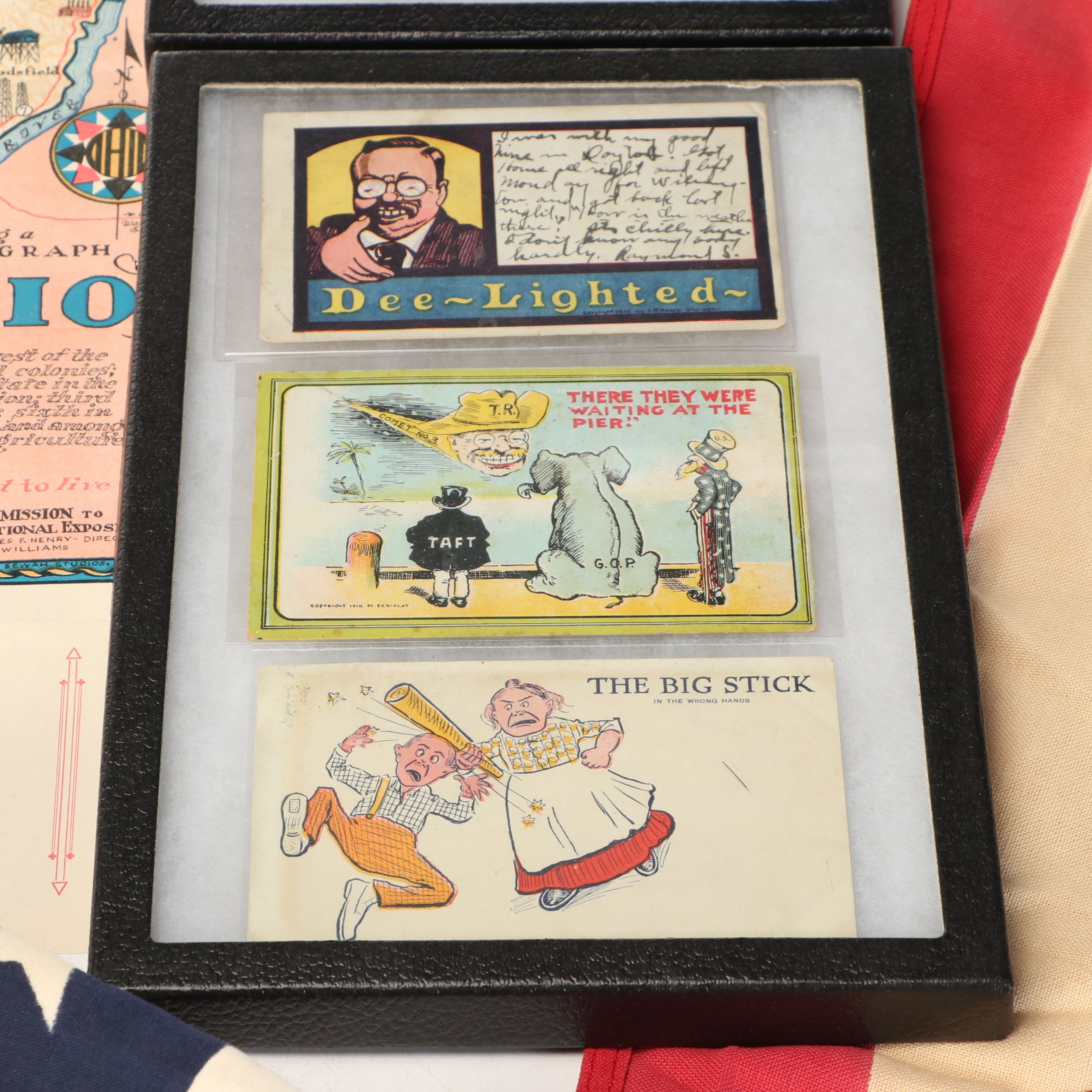 Theodore Roosevelt Antique Postcards, Map of Ohio, Other Political Collectibles